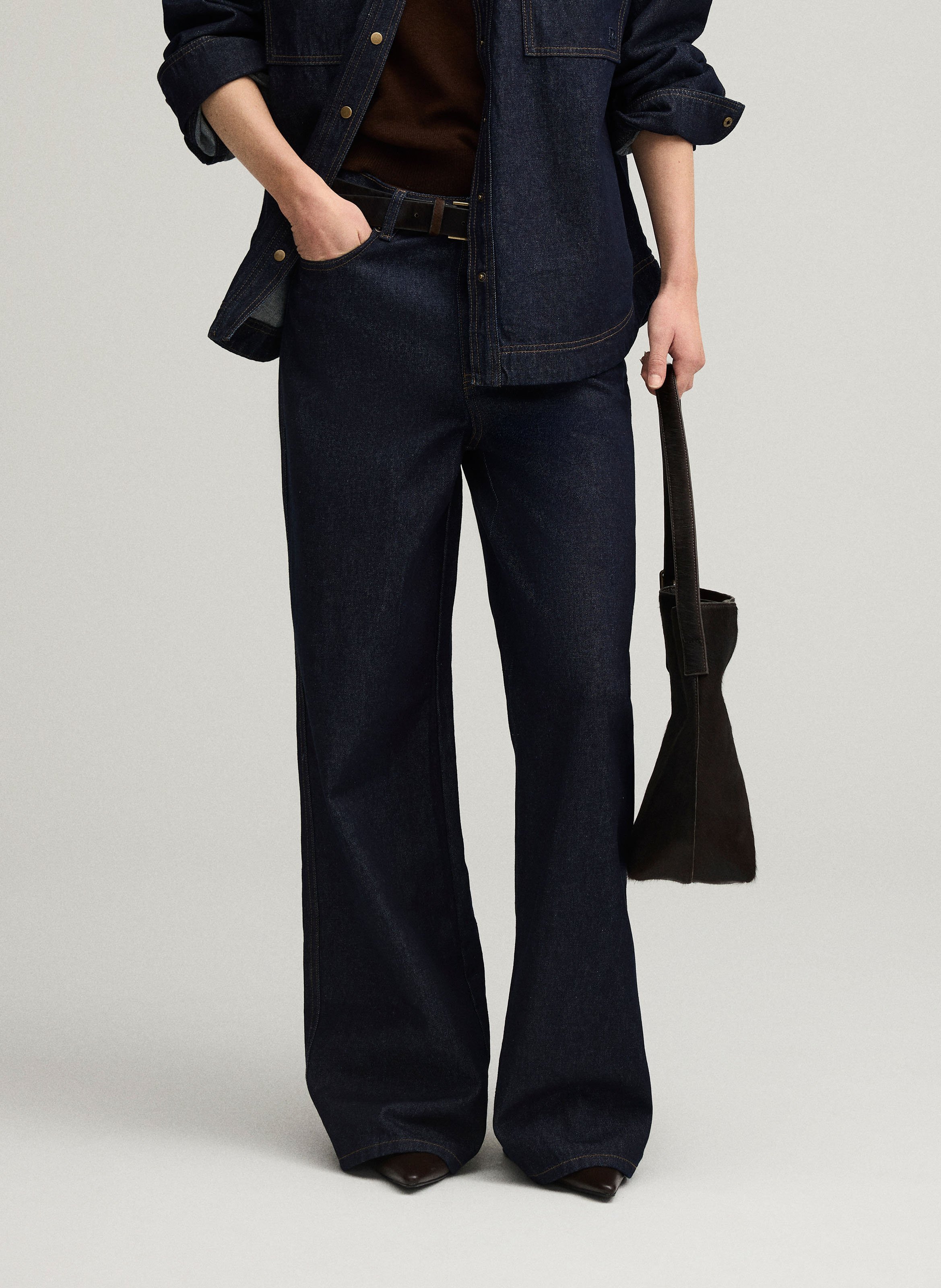 Flared cotton jeans ROUGE EDIT Blue