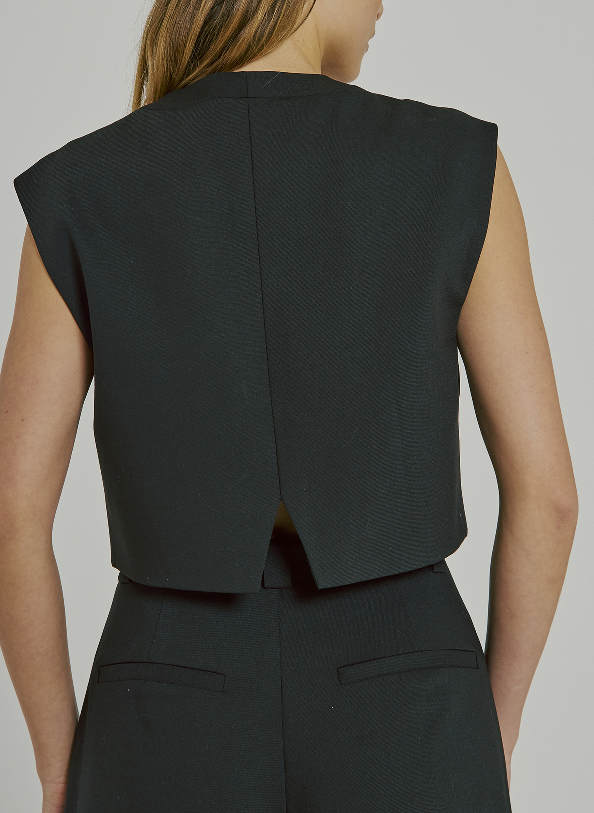 Vest met sjaalkraag NORR Zwart