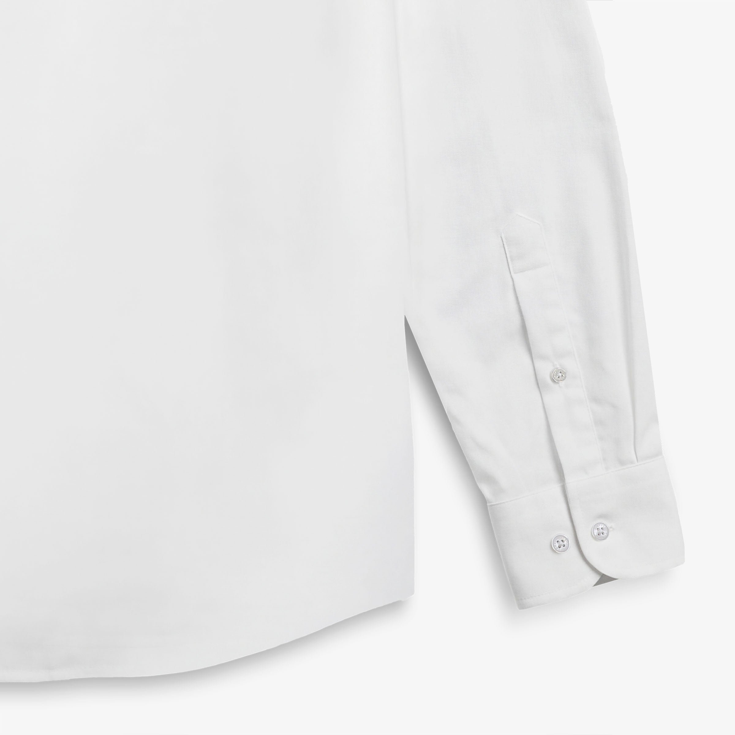 Chemise manches longues en coton avec poche poitrine blanche SERGE BLANCO Blanc