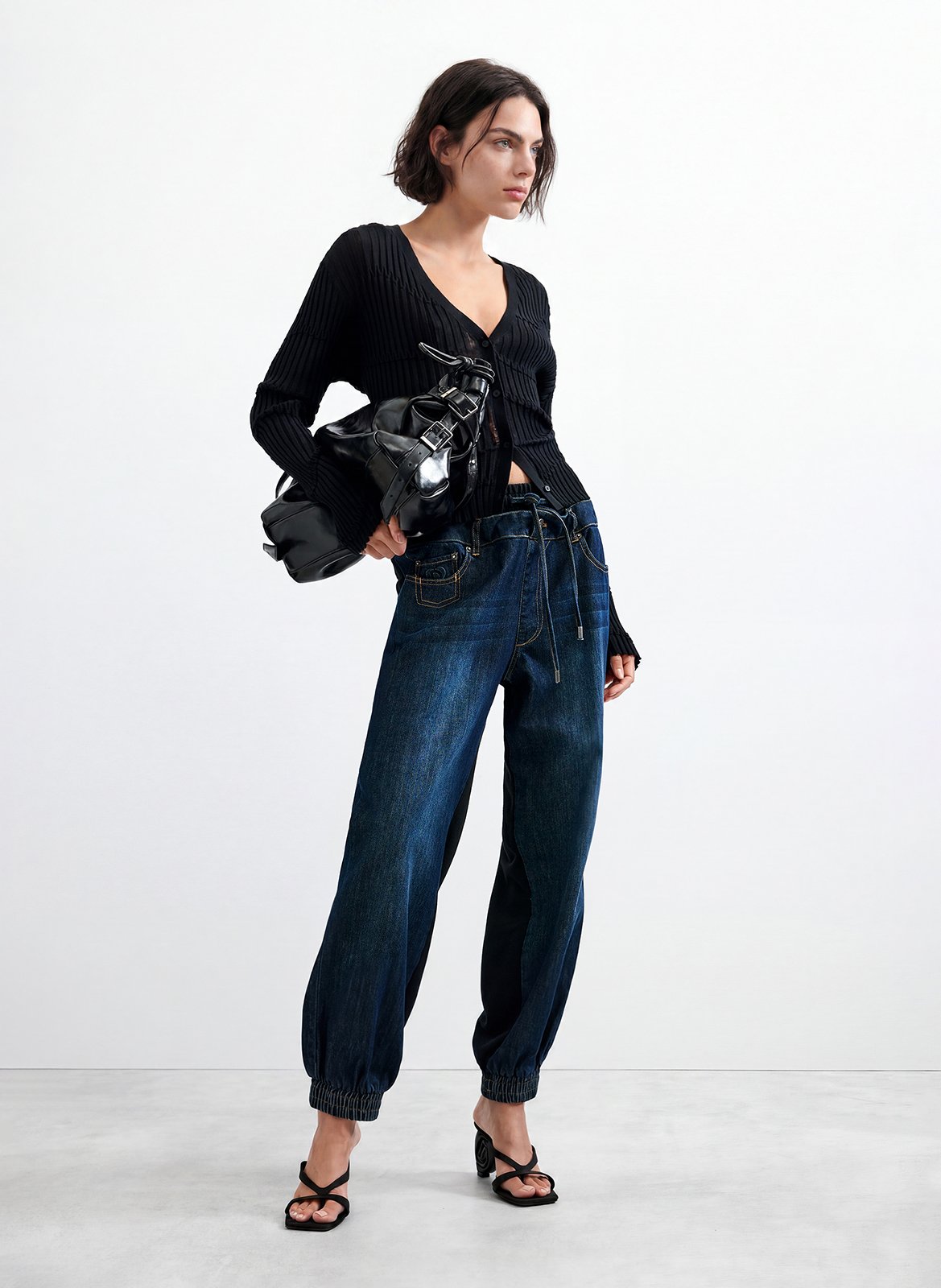 Jean jogger en coton mélangé DESIGUAL Bleu