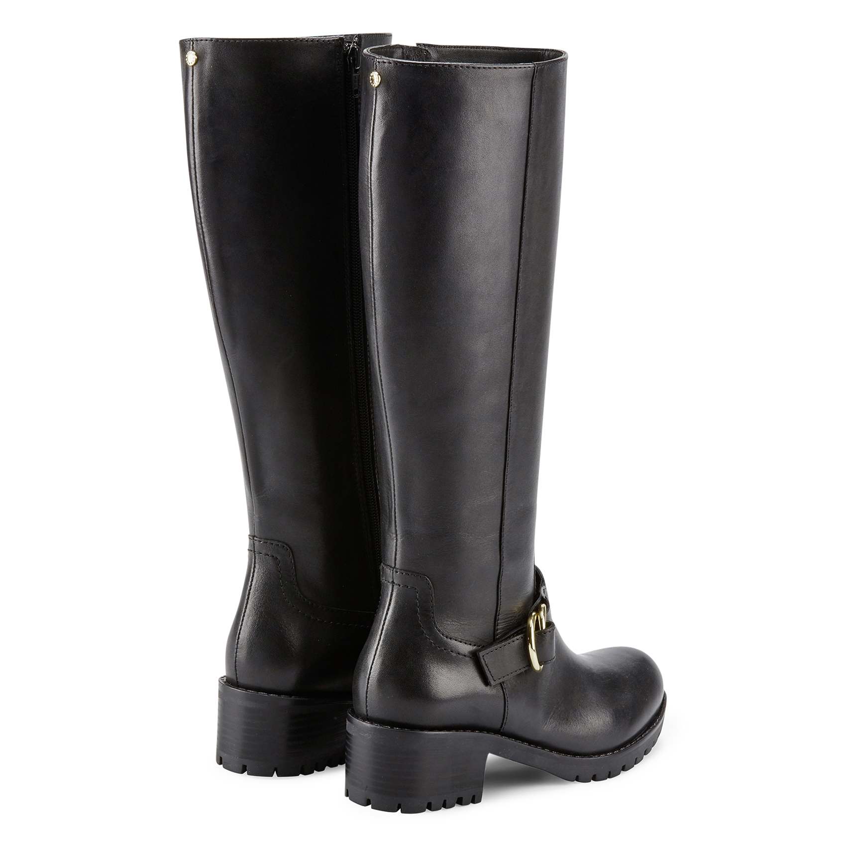 Leather boots COSMOPARIS Black