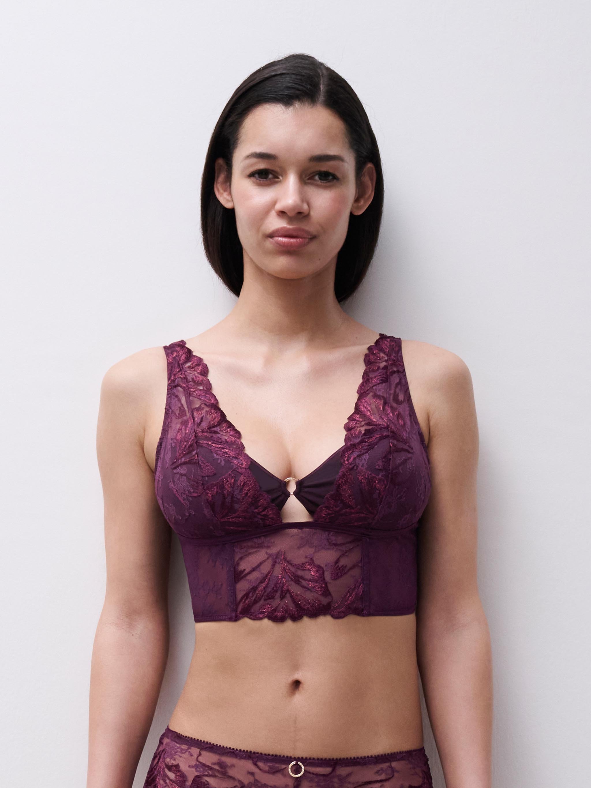Floral Embroidered Bustier CHANTELLE