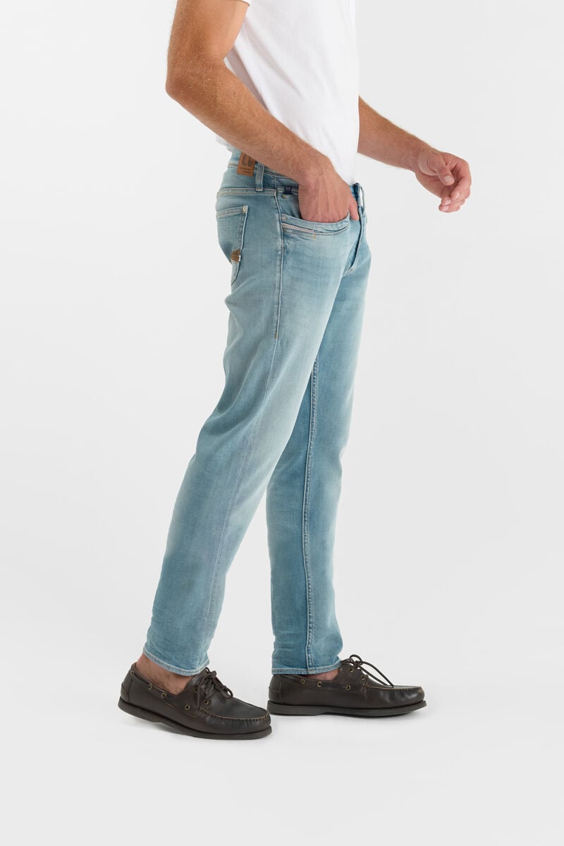 Straight-leg zip jeans LE TEMPS DES CERISES Blue