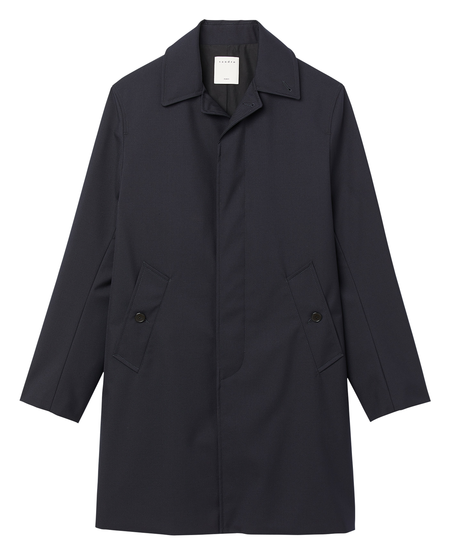 Imperméable droit  SANDRO Bleu