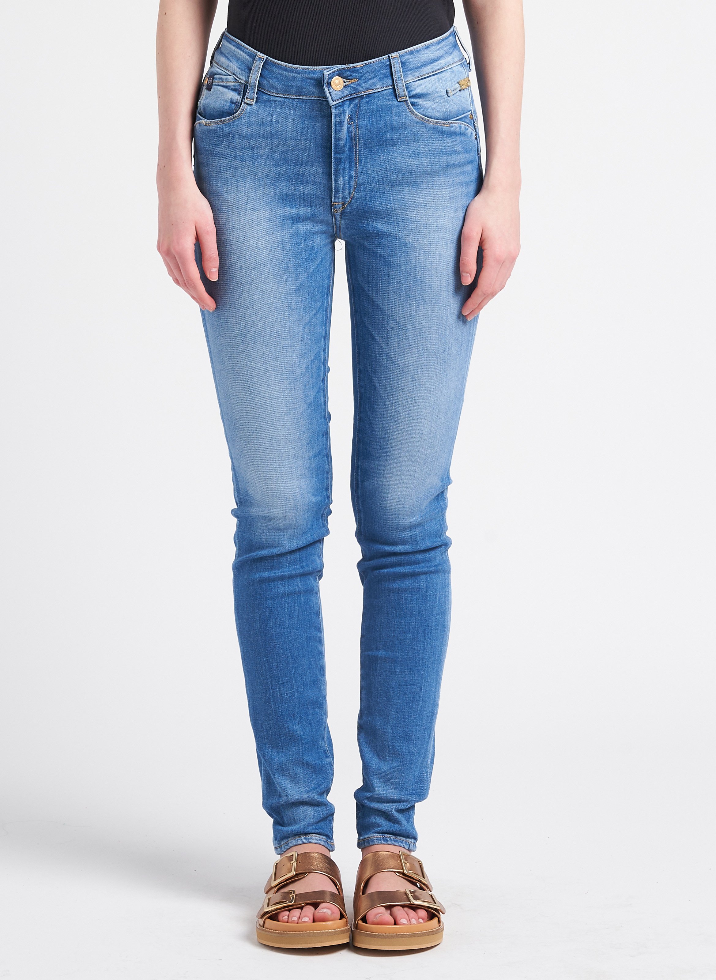 Jeans le temps des cerises femme taille haute hot sale