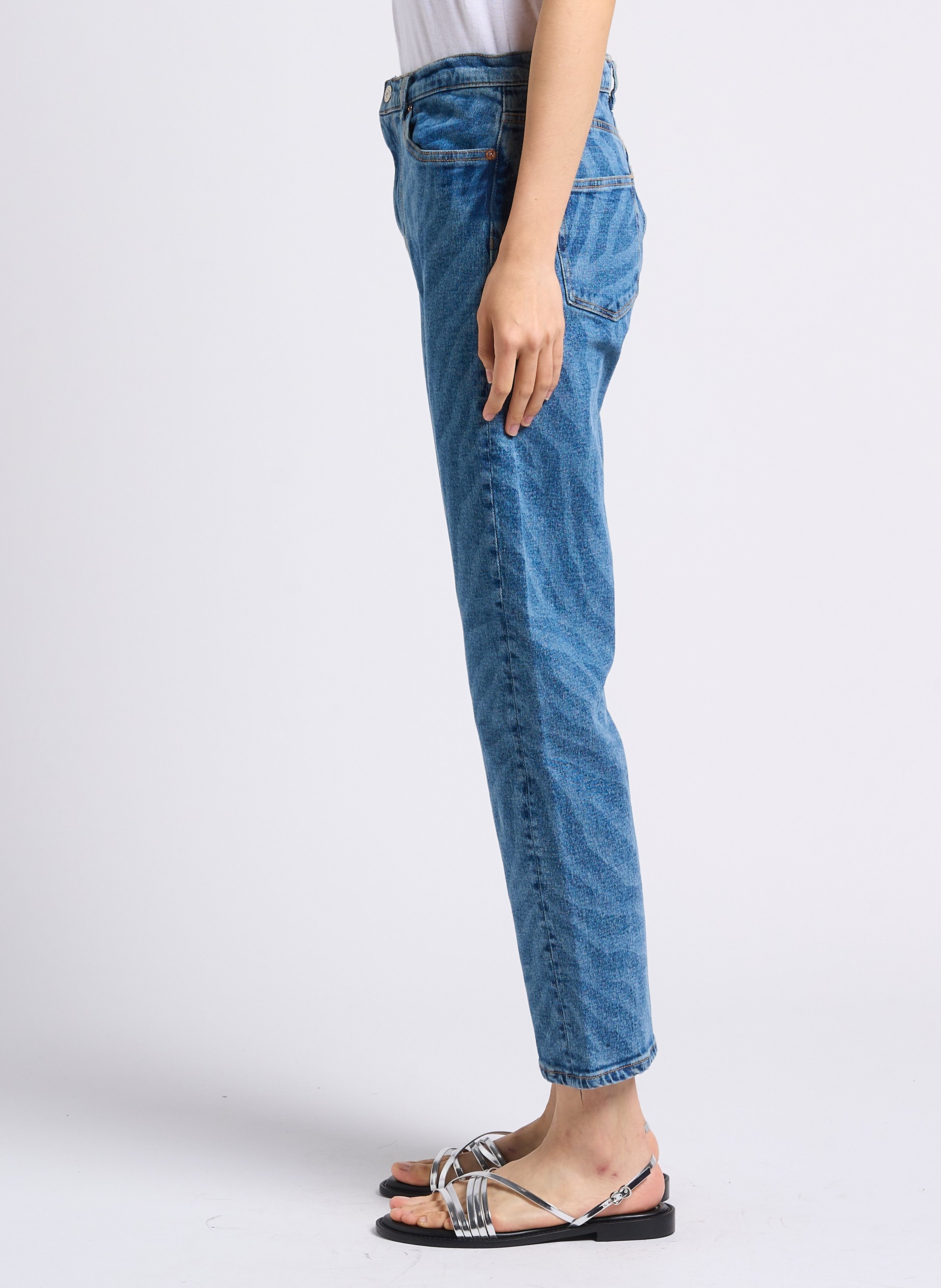 Straight patterned cotton-blend jeans PAUL SMITH Multicolored