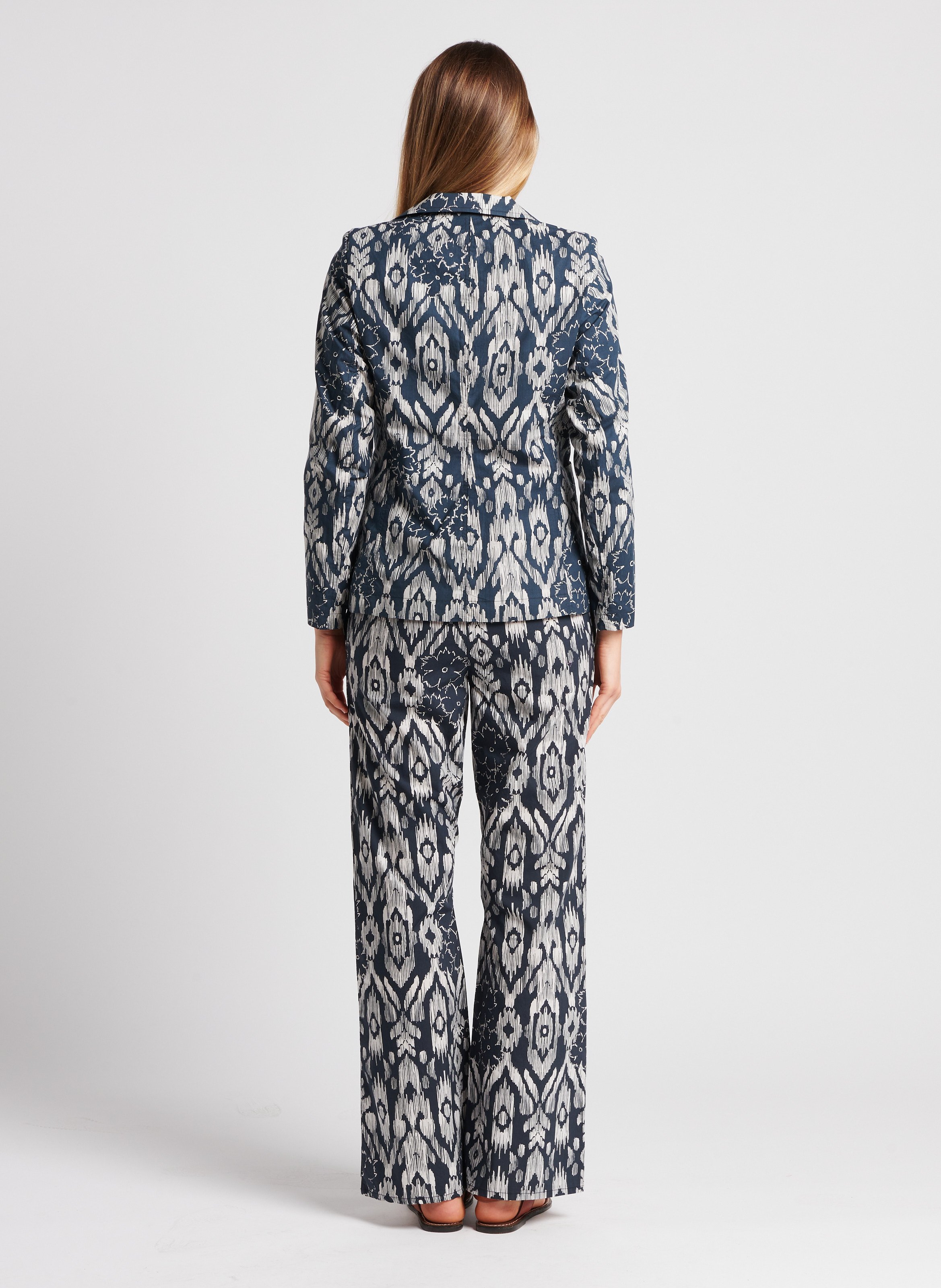 Cotton jacket with tailored collar V DE VINSTER Black