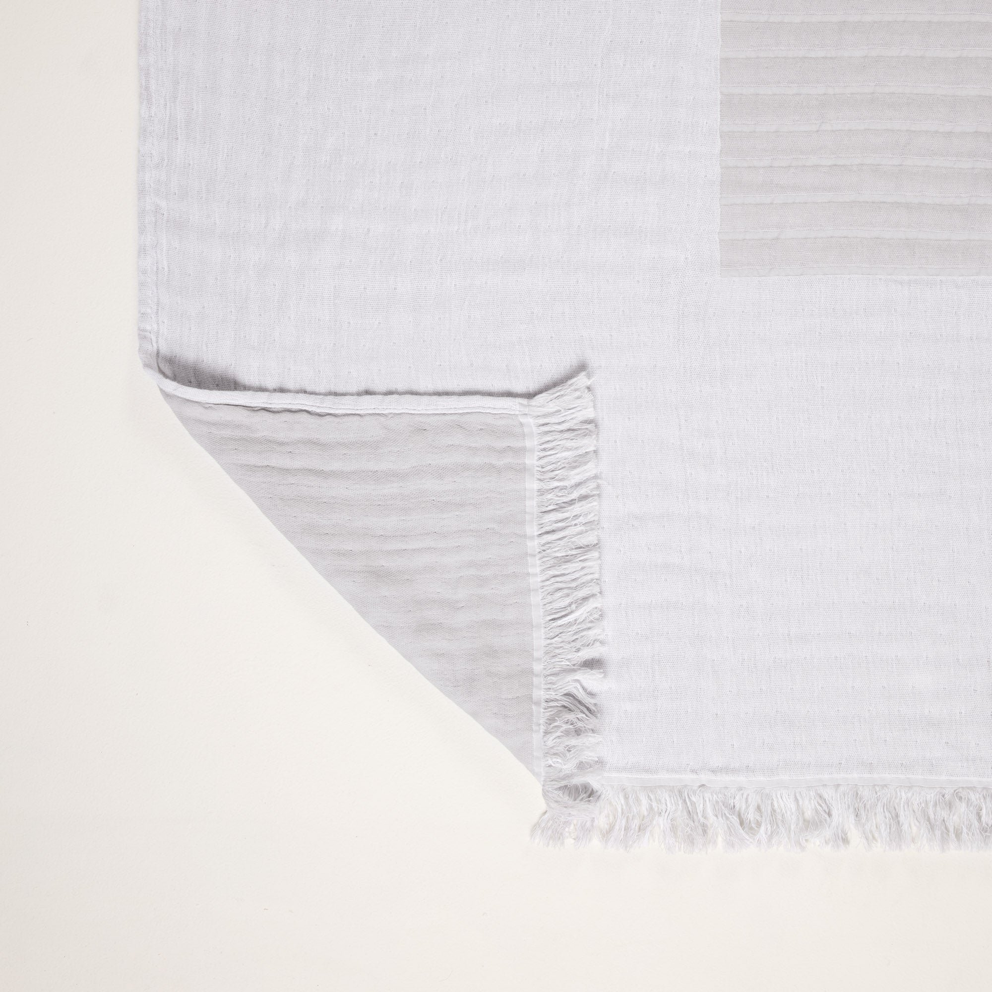 CHARLY - Cotton throw MADURA Grey