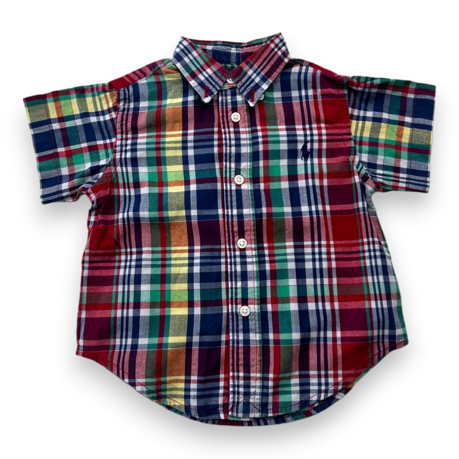 Red baby shirt - 12 months POLO RALPH LAUREN - Seconde Main Red