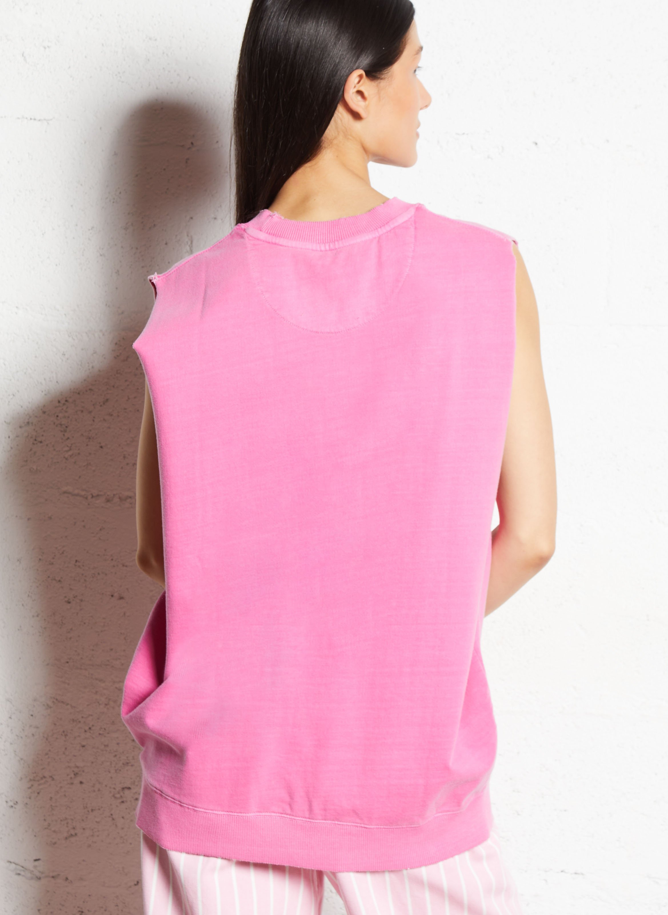 Sweat oversize en coton mélangé NEWTONE Rose