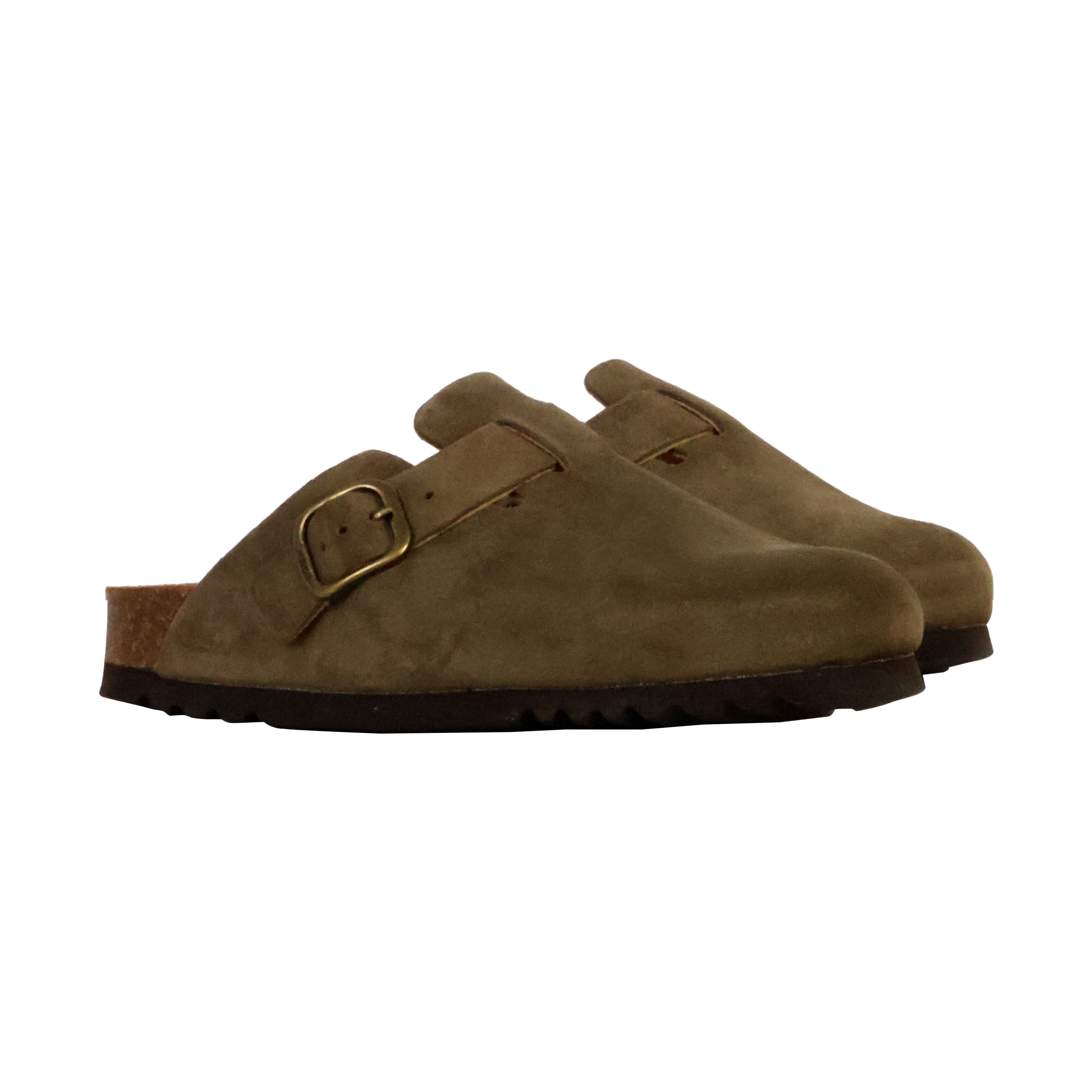 Leather mules Fae SCHOLL Khaki