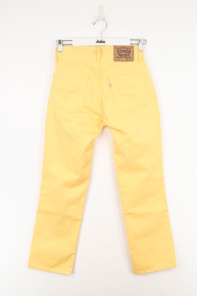 Cotton skinny jeans LEVI'S - Seconde main Yellow