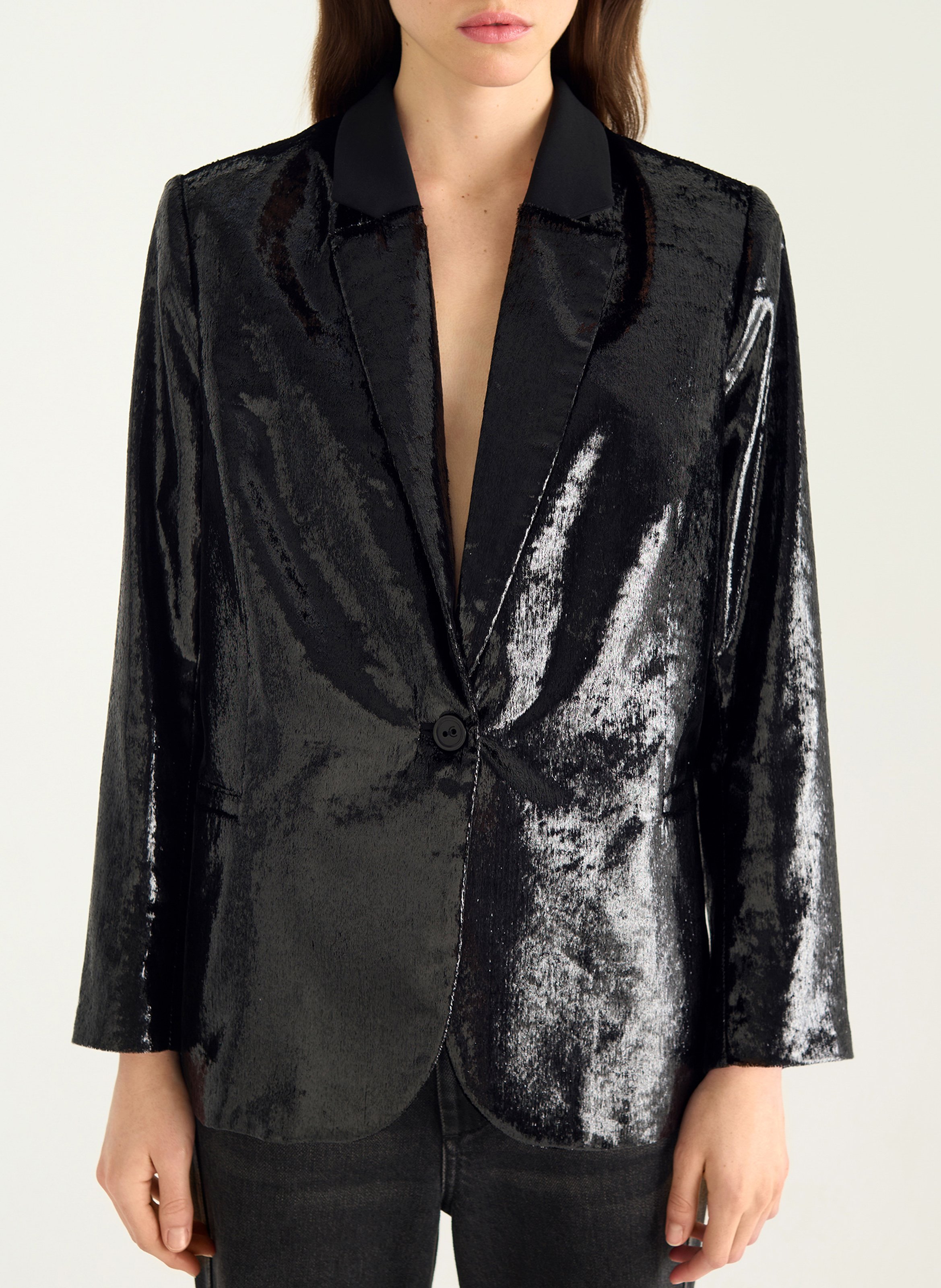 Veste col tailleur  COTELAC Noir