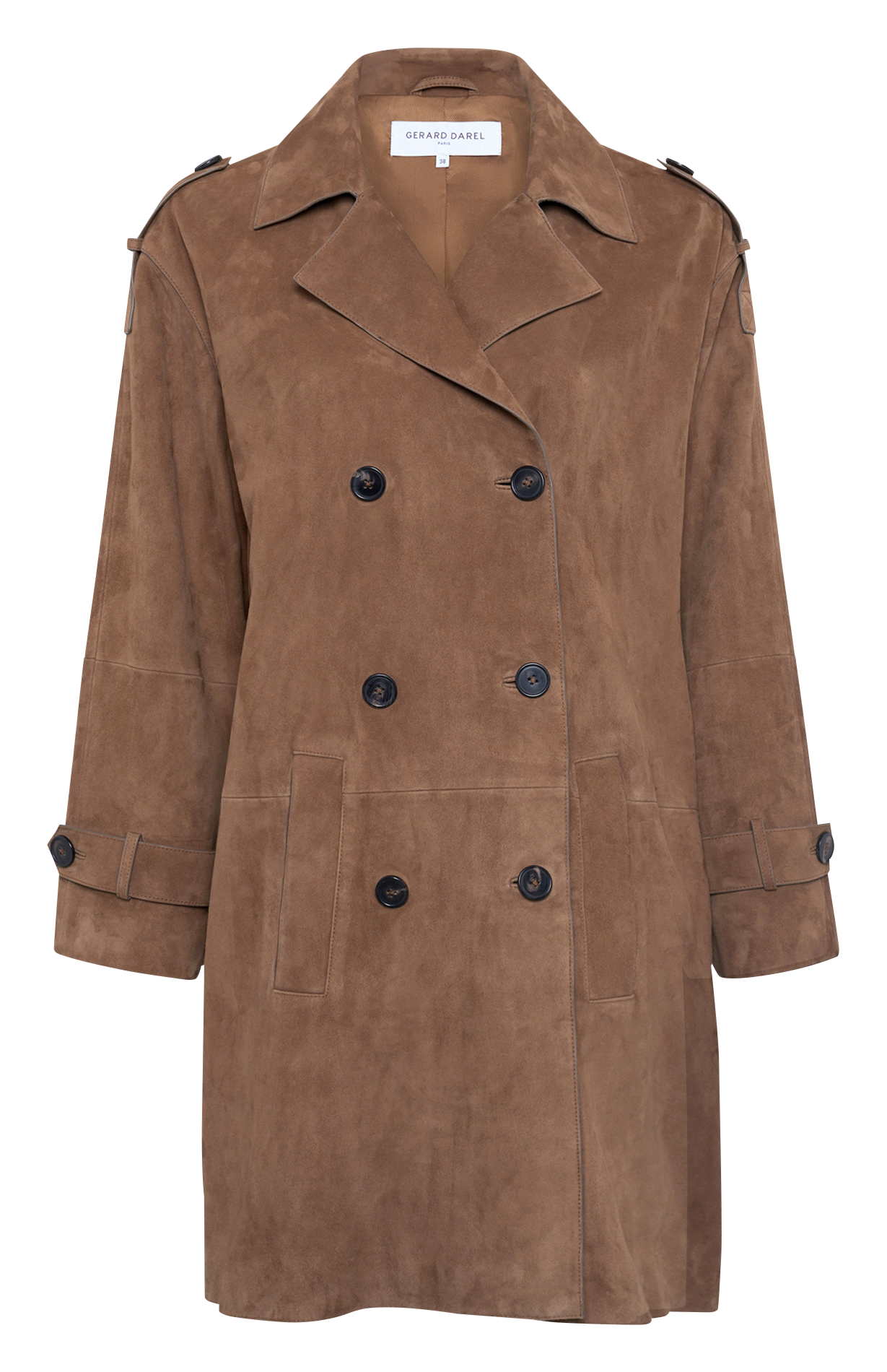 Ledermantel mit Reverskragen GERARD DAREL Braun