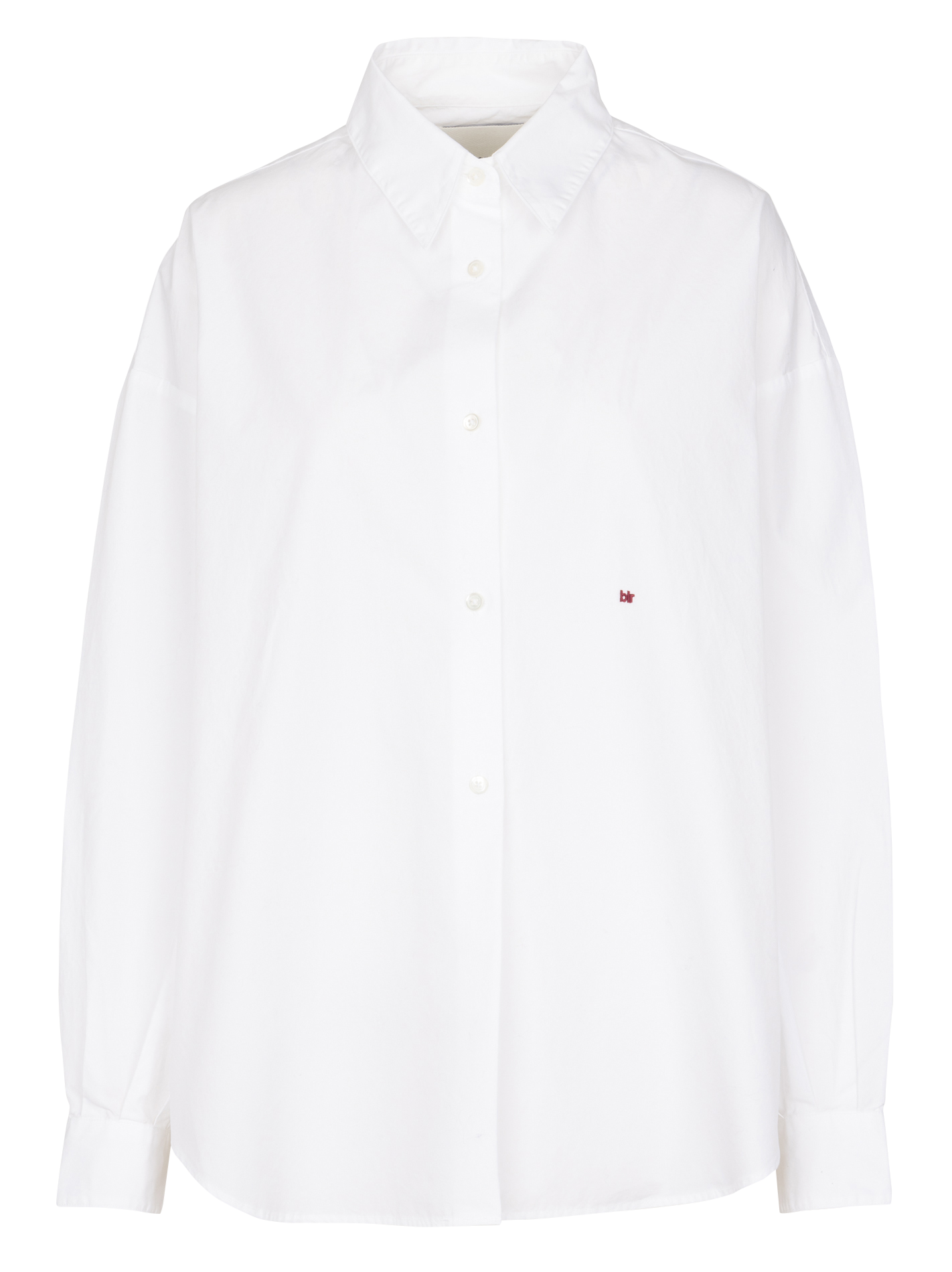 Wijdvallende effen blouse met knoopsluiting BELLEROSE Wit