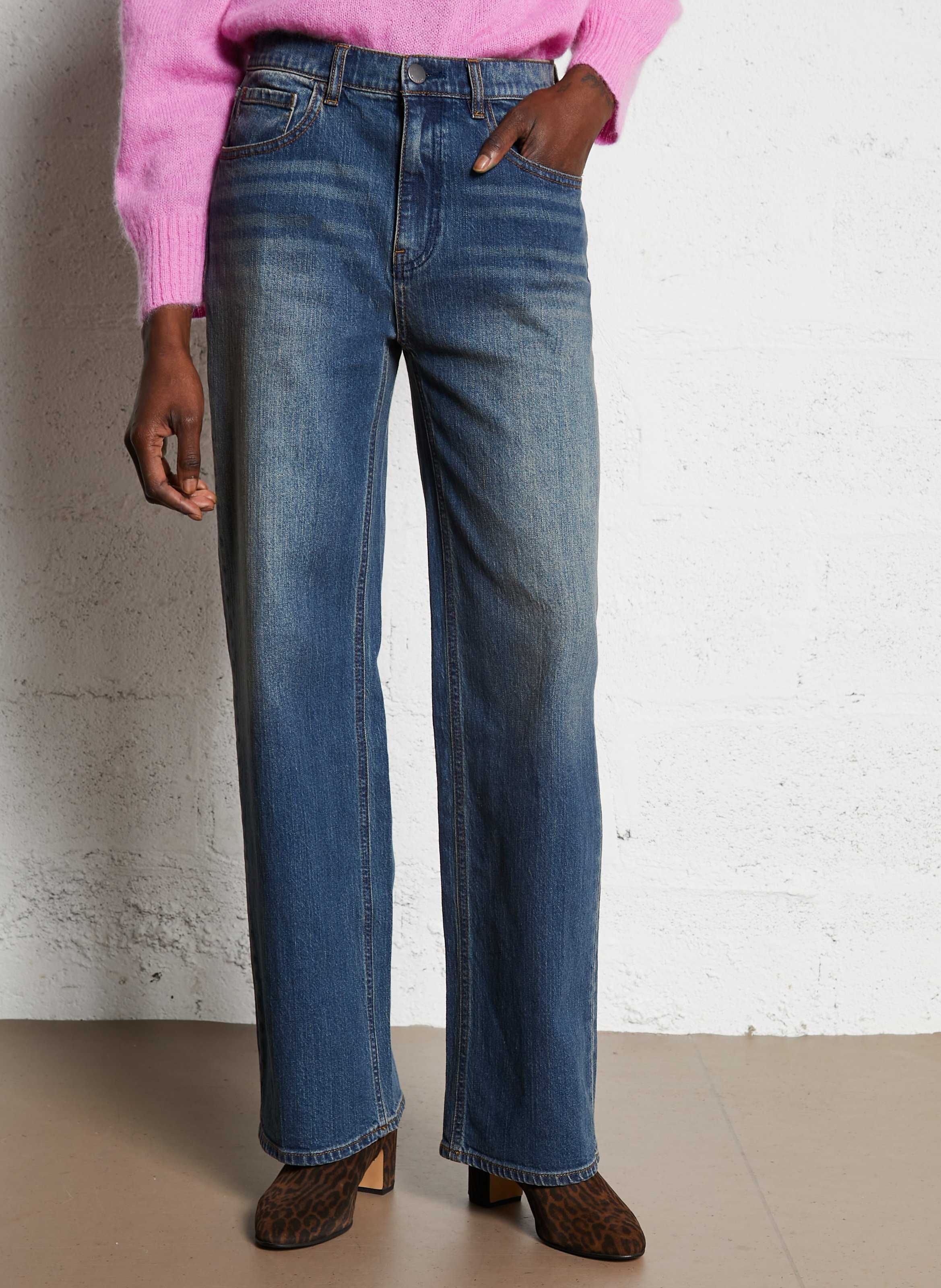 Jean droit en coton mélangé BILLABONG Bleu