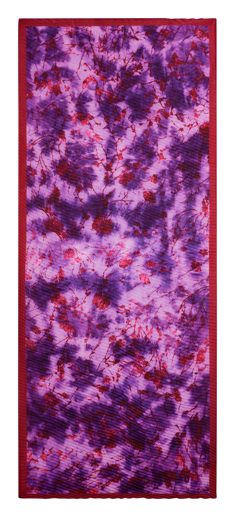 Foulard rectangulaire froissé à fleurs DESIGUAL Rouge