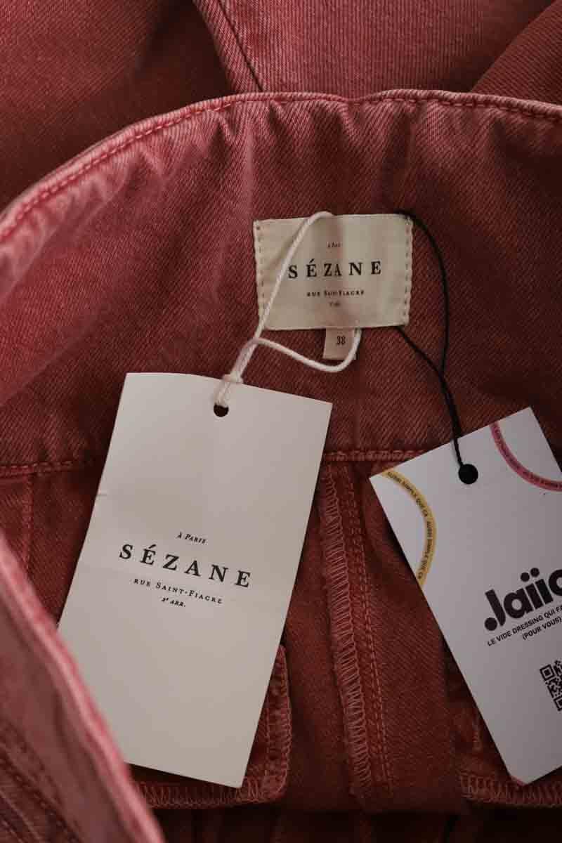 Jean en coton SEZANE - Seconde main Rose