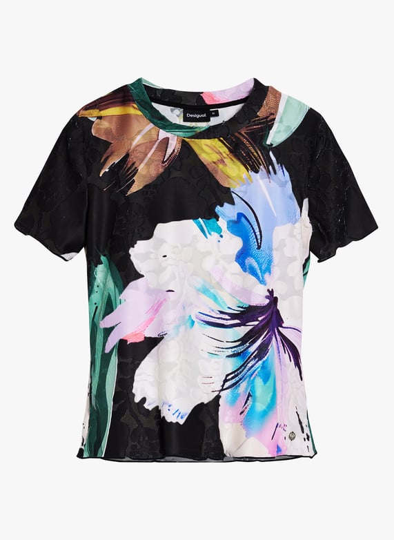 New Look - Top A Maniche Lunghe Bordeaux Con Scollo Quadrato E Finiture In Pizzo - Foto 3