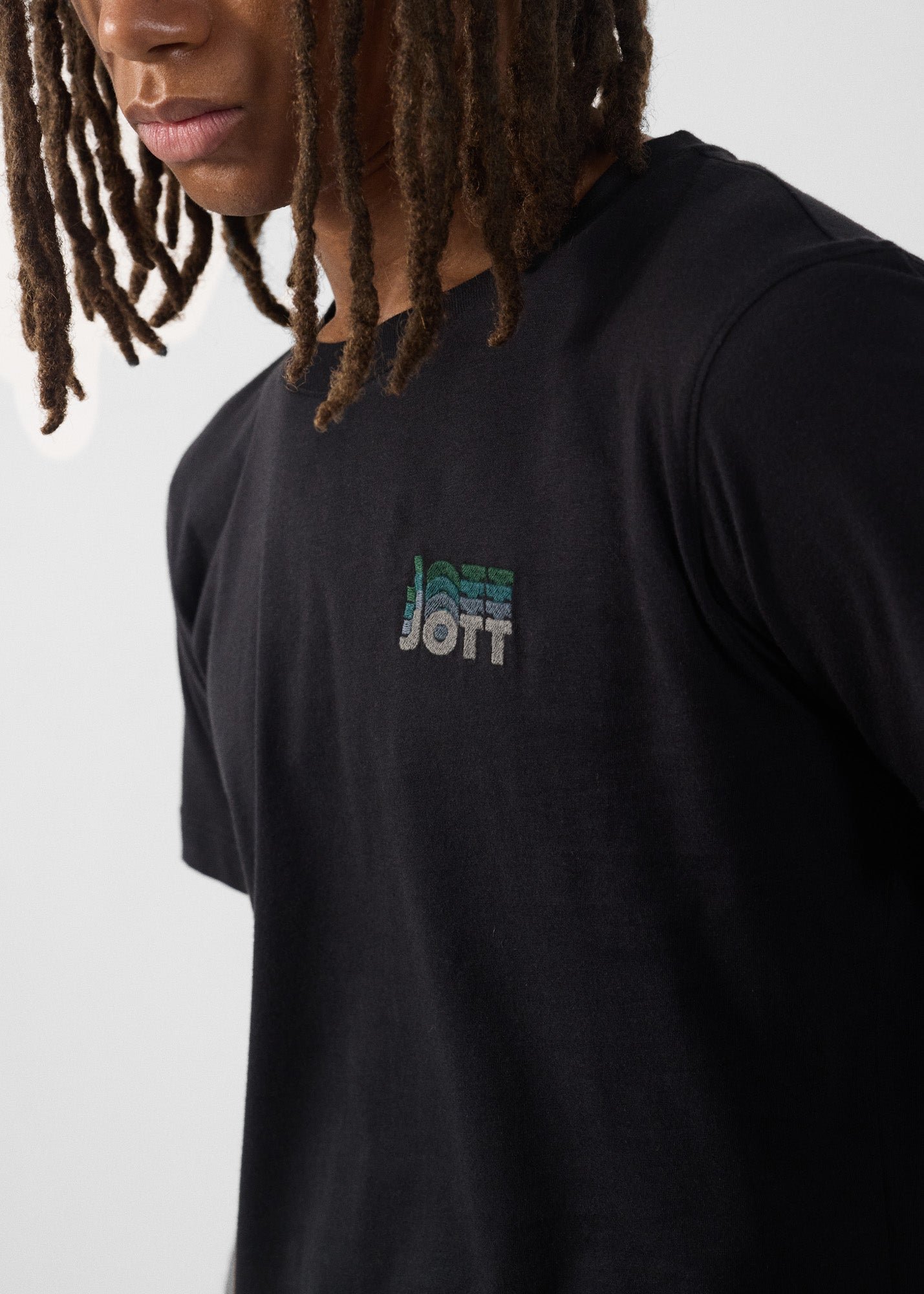 Graphic T-shirt Lone Gradient JOTT Black