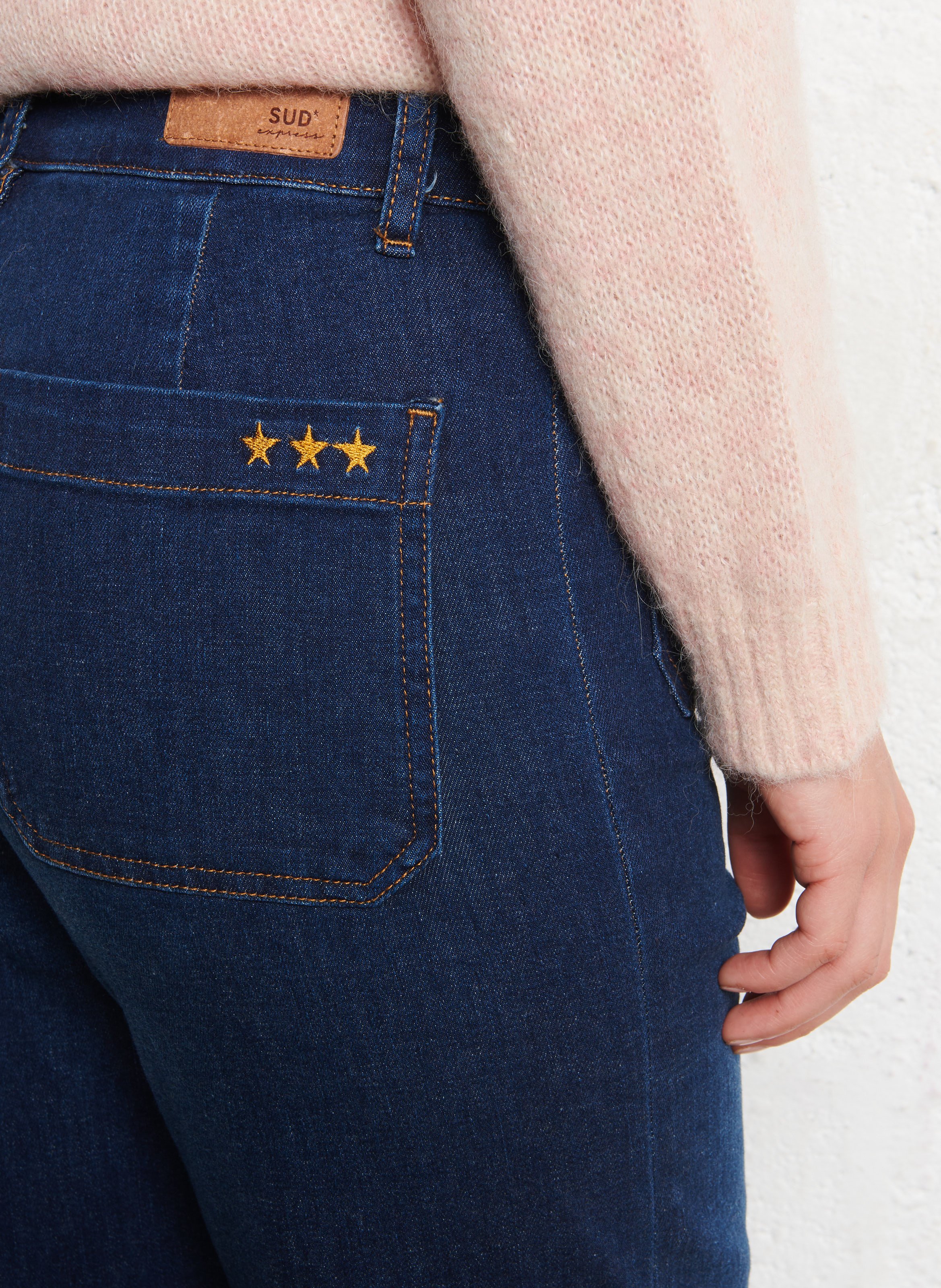 Jean boot-cut en coton mélangé SUD EXPRESS Bleu