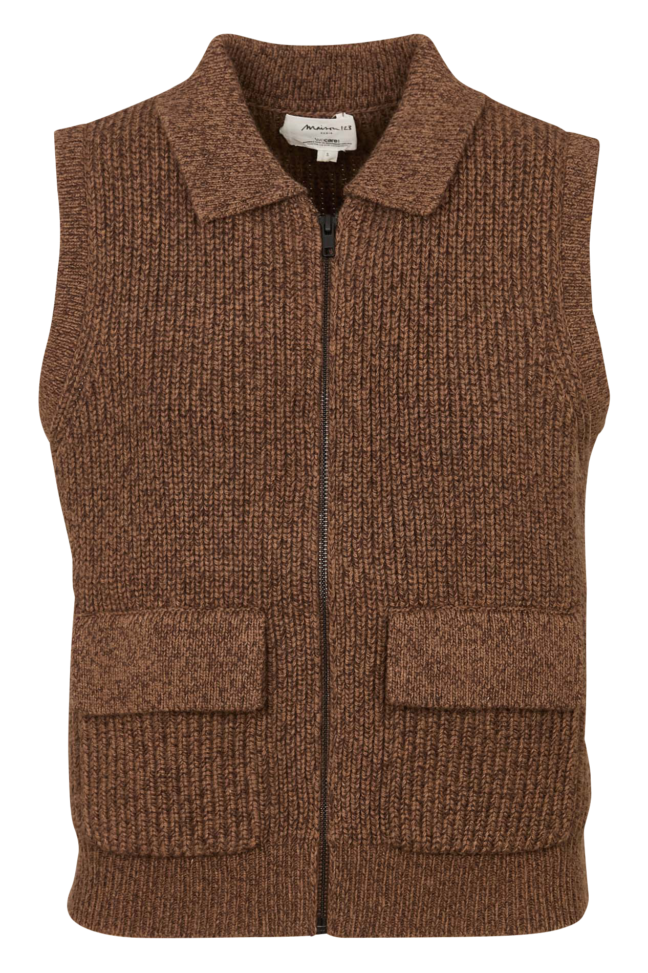 Cardigan with classic collar MAISON 123 Beige