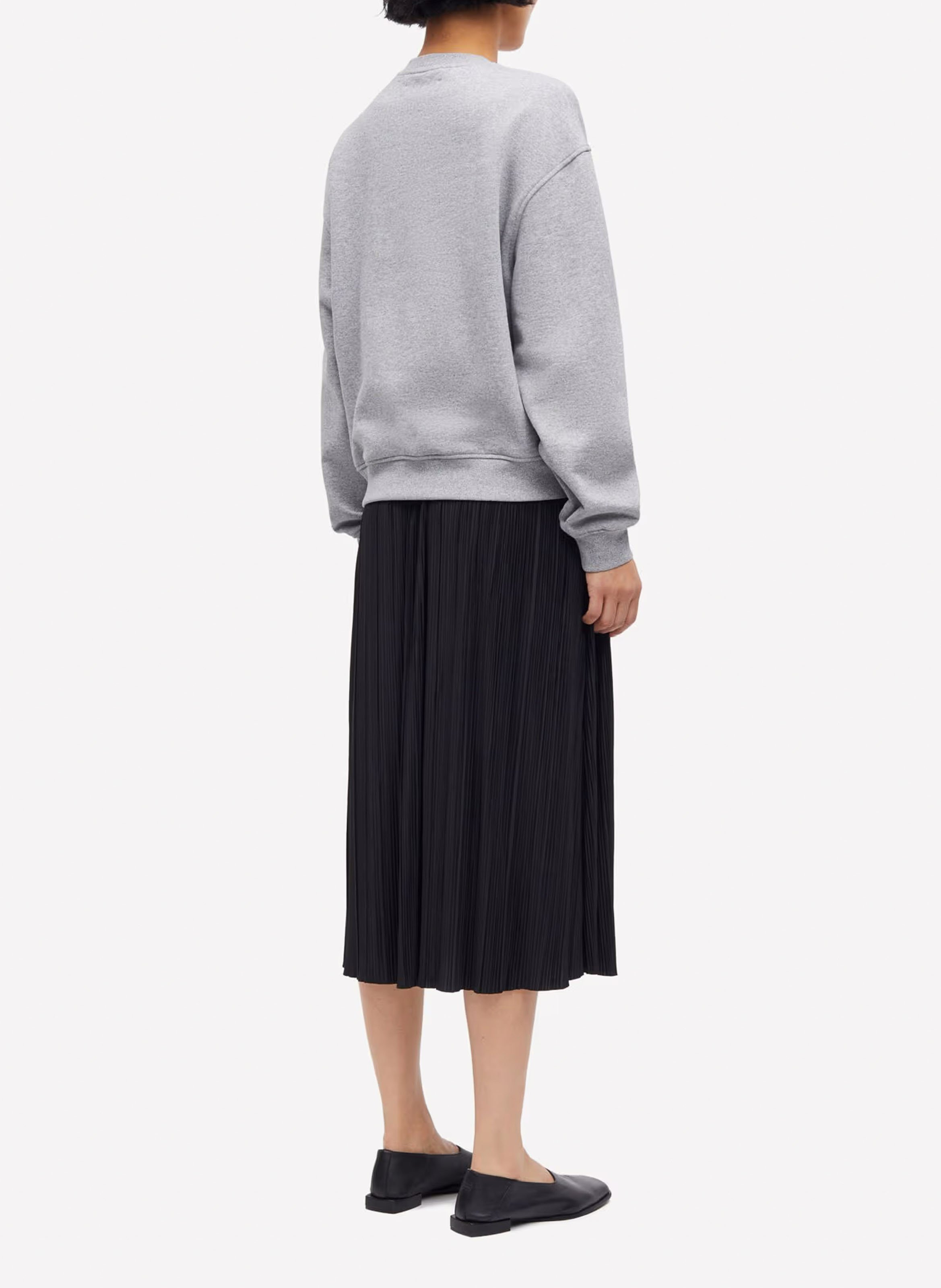 Jupe midi plissée  SAMSOE SAMSOE Noir