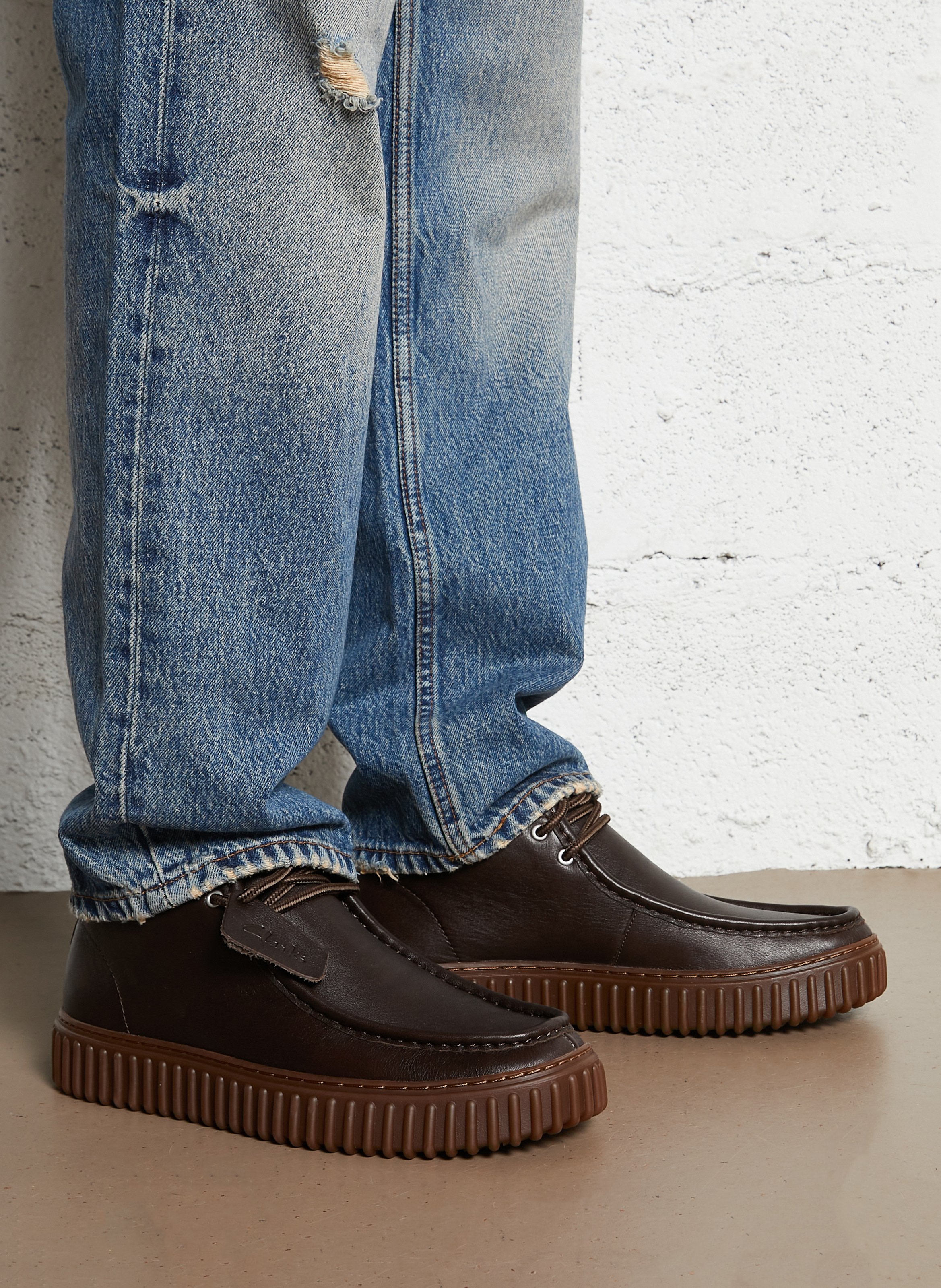 Arthus leather Derby shoes  CLARKS Brown