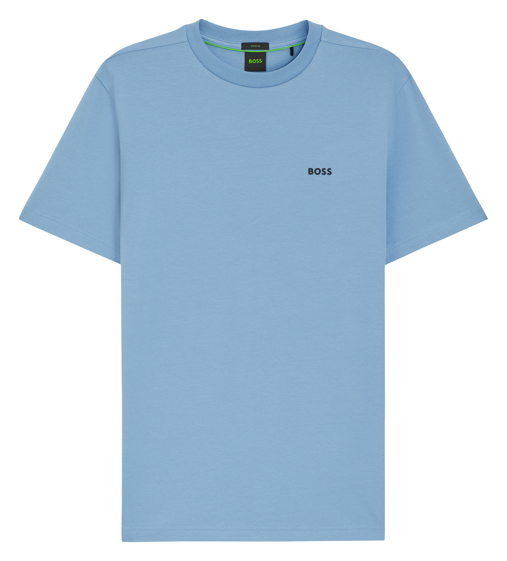 Basic cotton-mix T-shirt  Bleu vif
