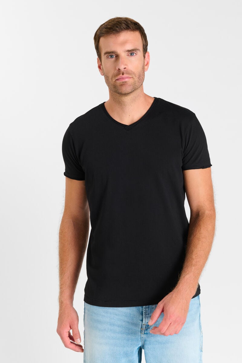 Tommy Badge T-shirt LE TEMPS DES CERISES Black