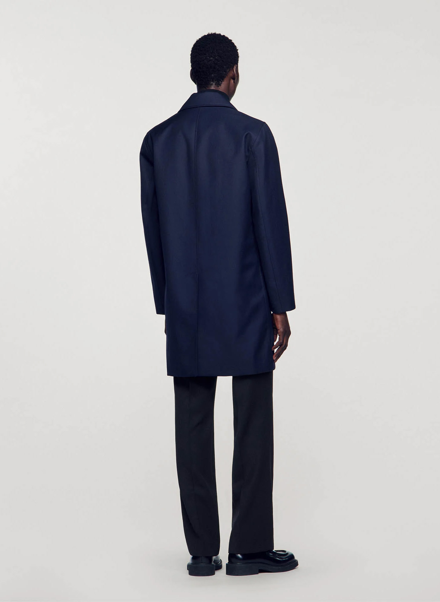 Veste droite col classique SANDRO Bleu