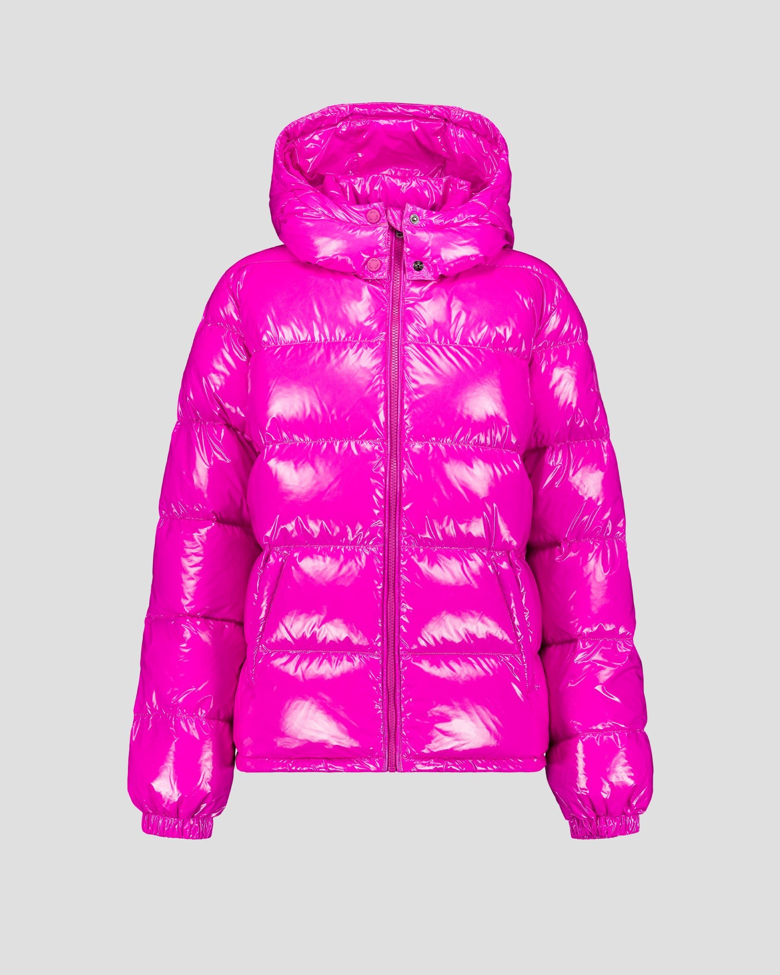 Prague Laquered Extreme Cold Puffer Coat JOTT Pink