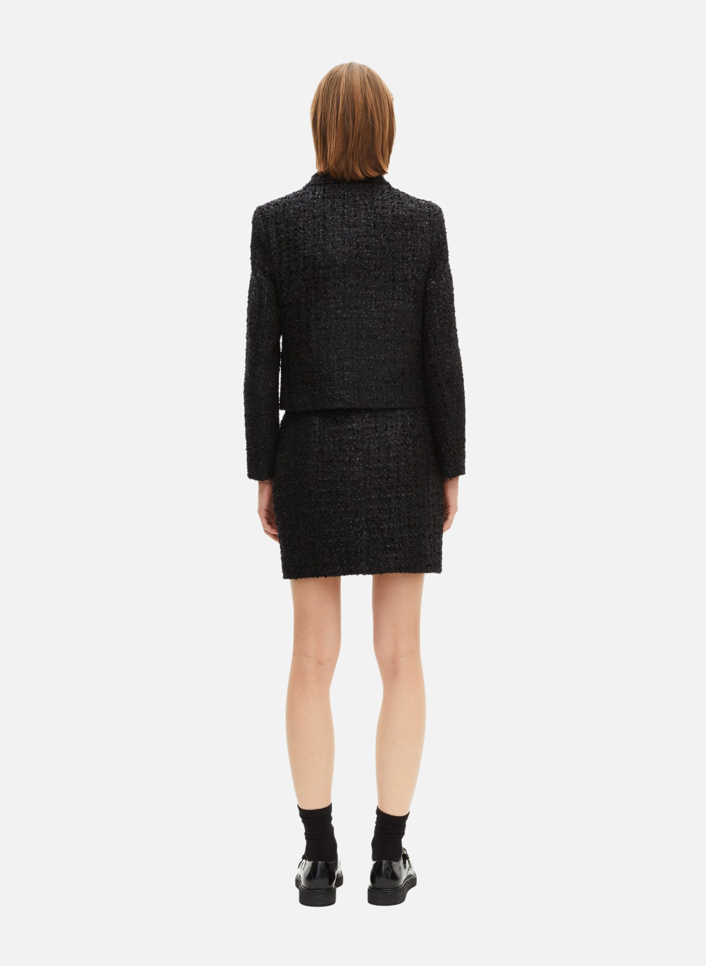 Short jacket in shiny tweed THE KOOPLES Black