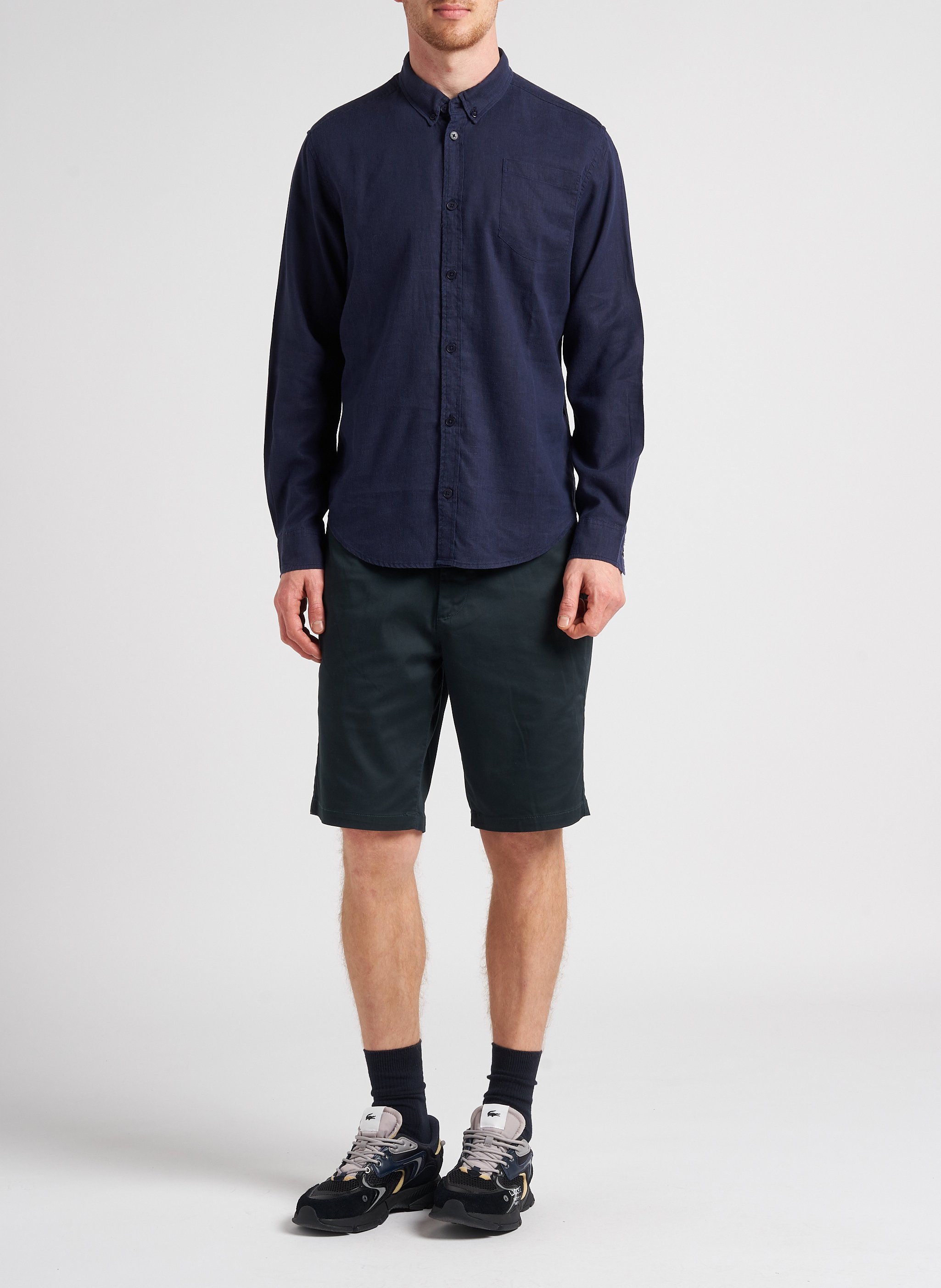 Camicia collo americano THINKING MU Blu