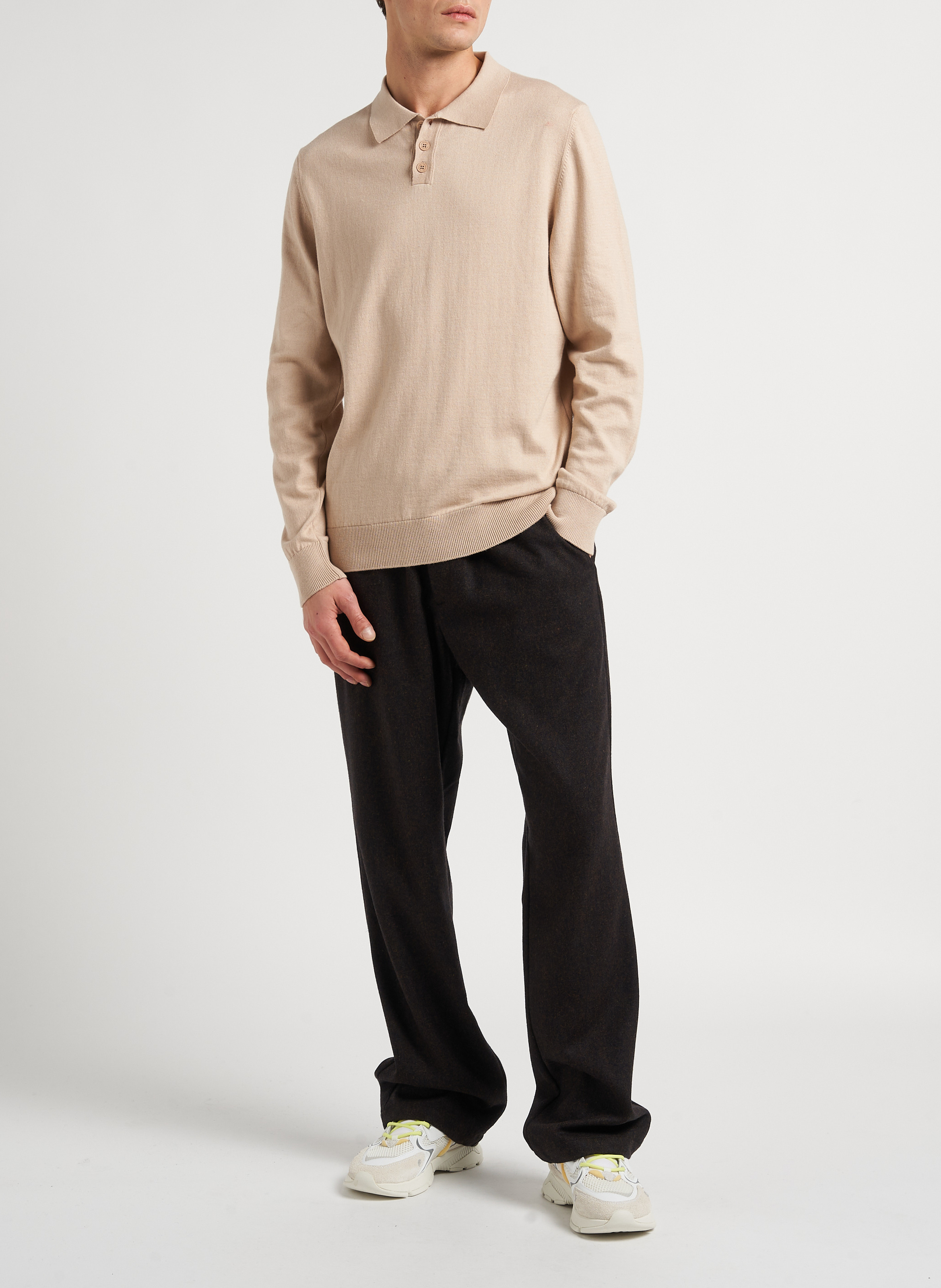 Polo en coton THINKING MU Beige