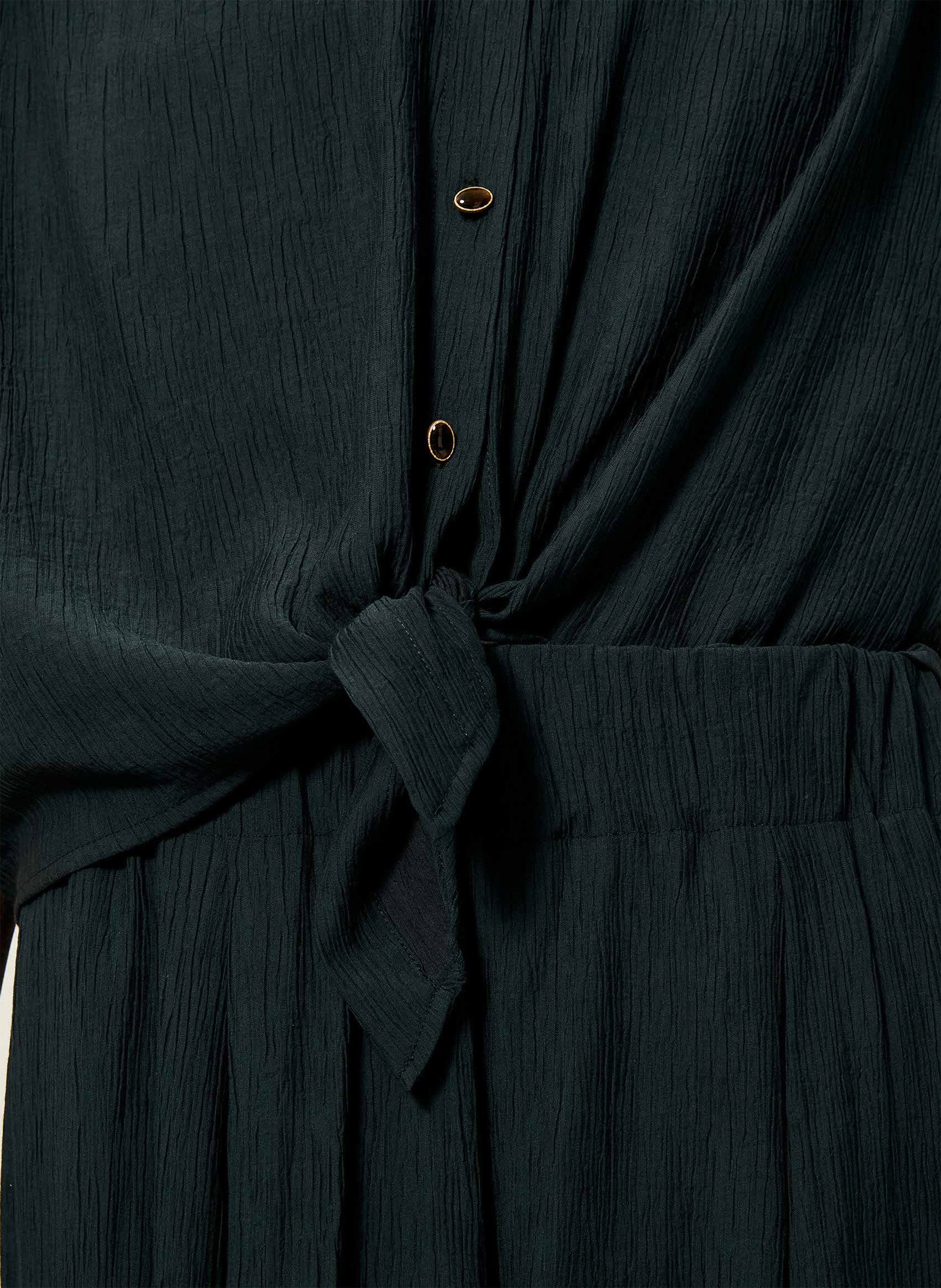 Pantalon large 7/8ème en linon antique SESSUN Vert