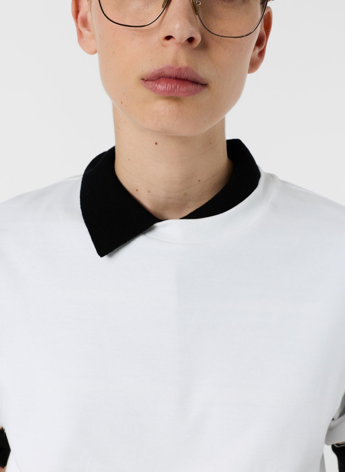 T-shirt droit col rond en coton GERARD DAREL Blanc