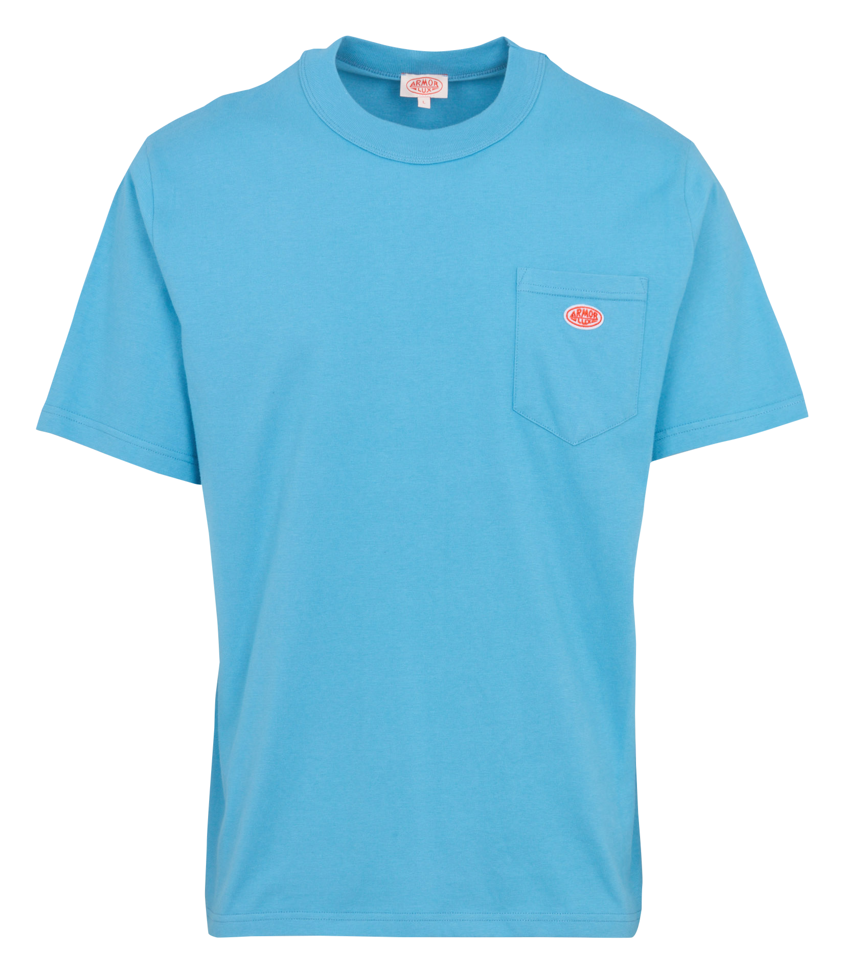 Recht T-shirt van ribtricot met ribboordjes | biokatoen ARMOR LUX