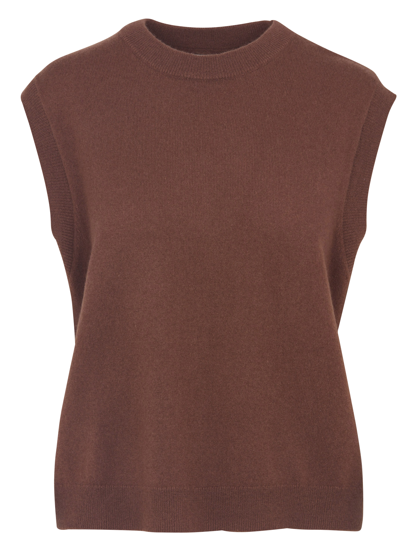 Pull ample sans manches col rond en cachemire SUD EXPRESS