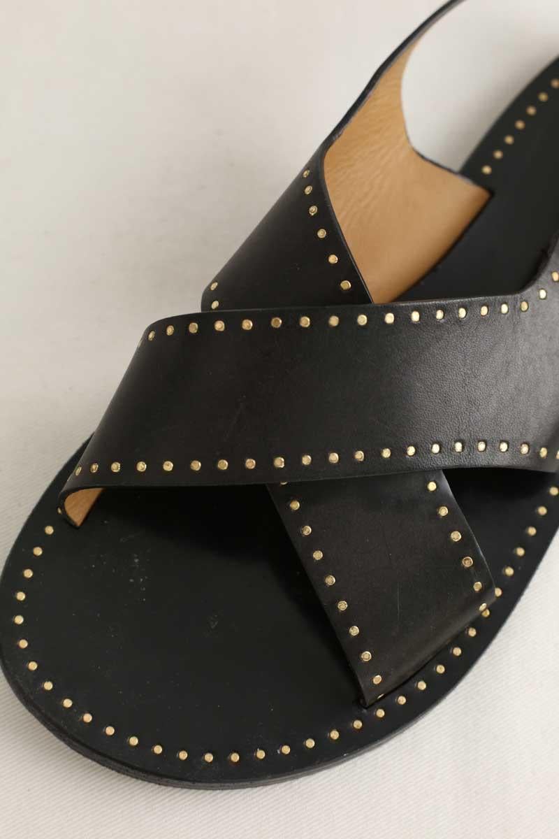 Faux leather sandals ISABEL MARANT - Seconde Main Black