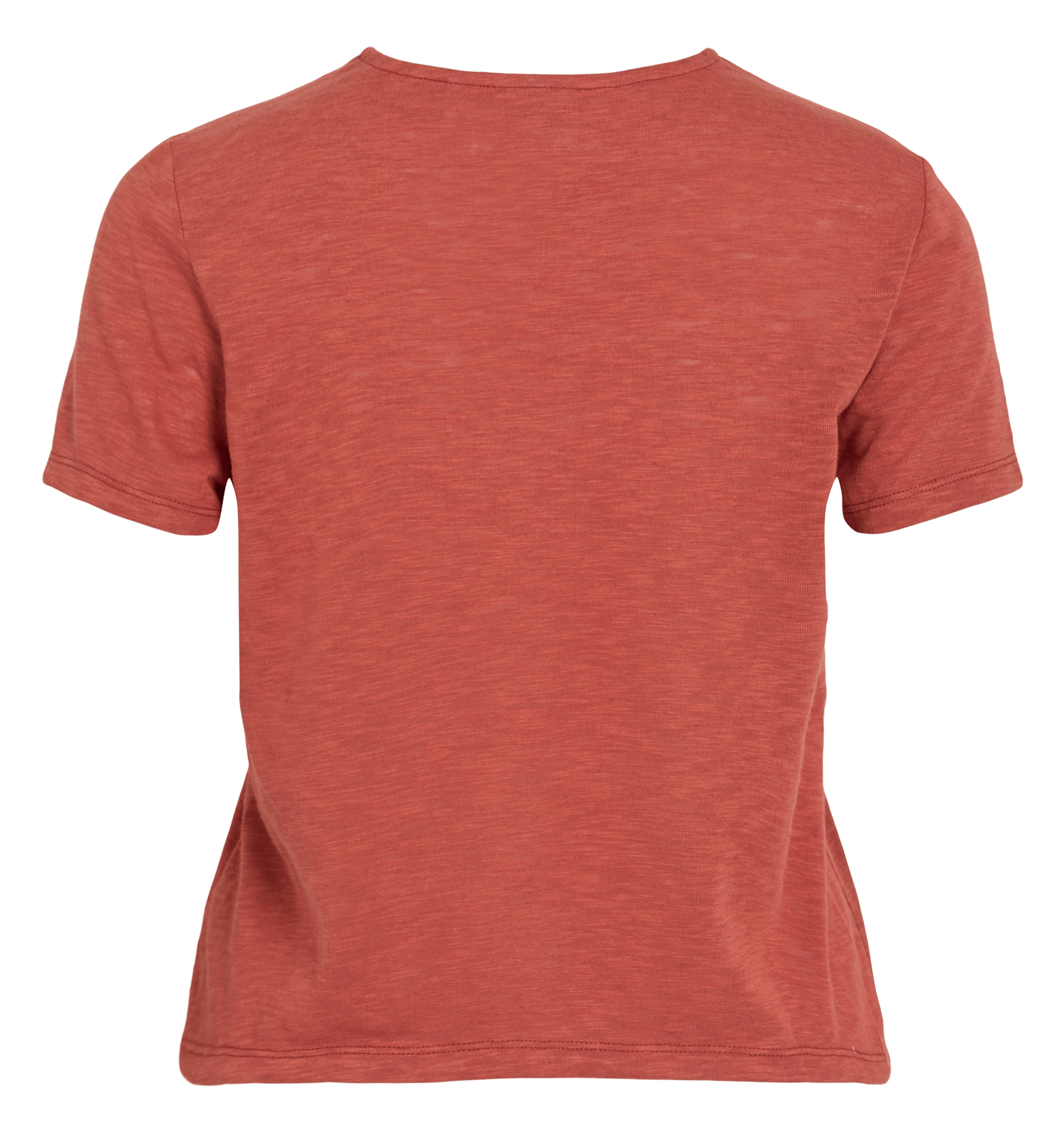 Gerade geschnittenes T-Shirt mit V-Ausschnitt VILA Orange