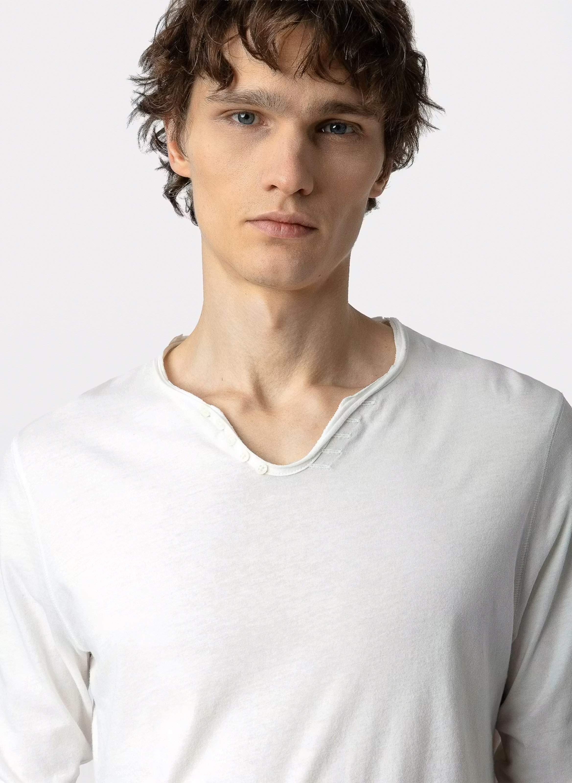 Tes-shirt droit en coton bio ZADIG&VOLTAIRE Blanc