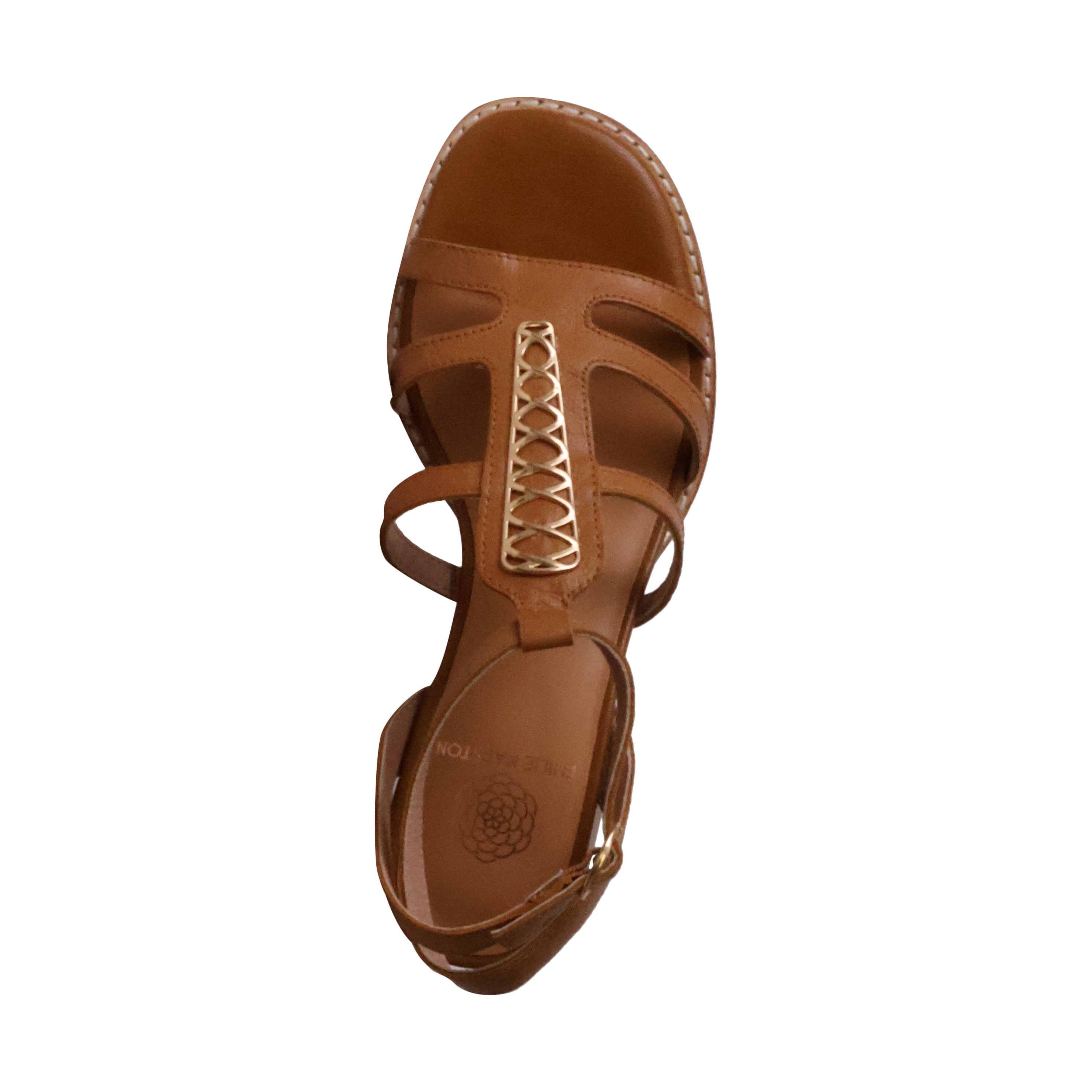 Catalina leather heel sandals EMILIE KARSTON Brown