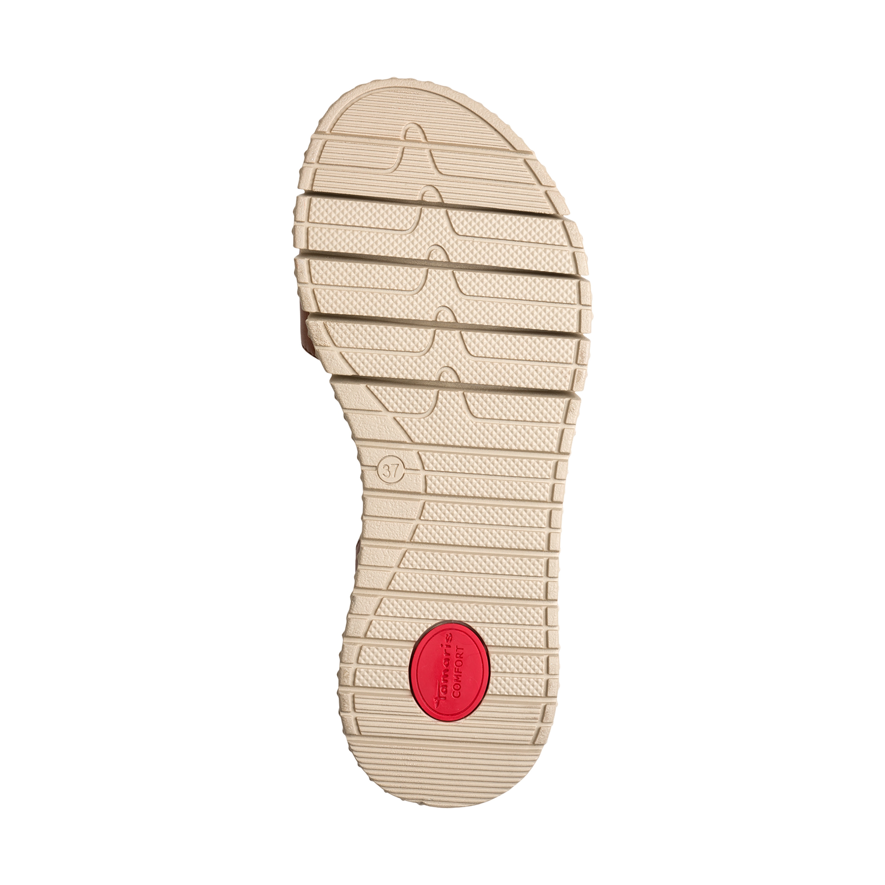 Leather Comfort Sandals TAMARIS Brown