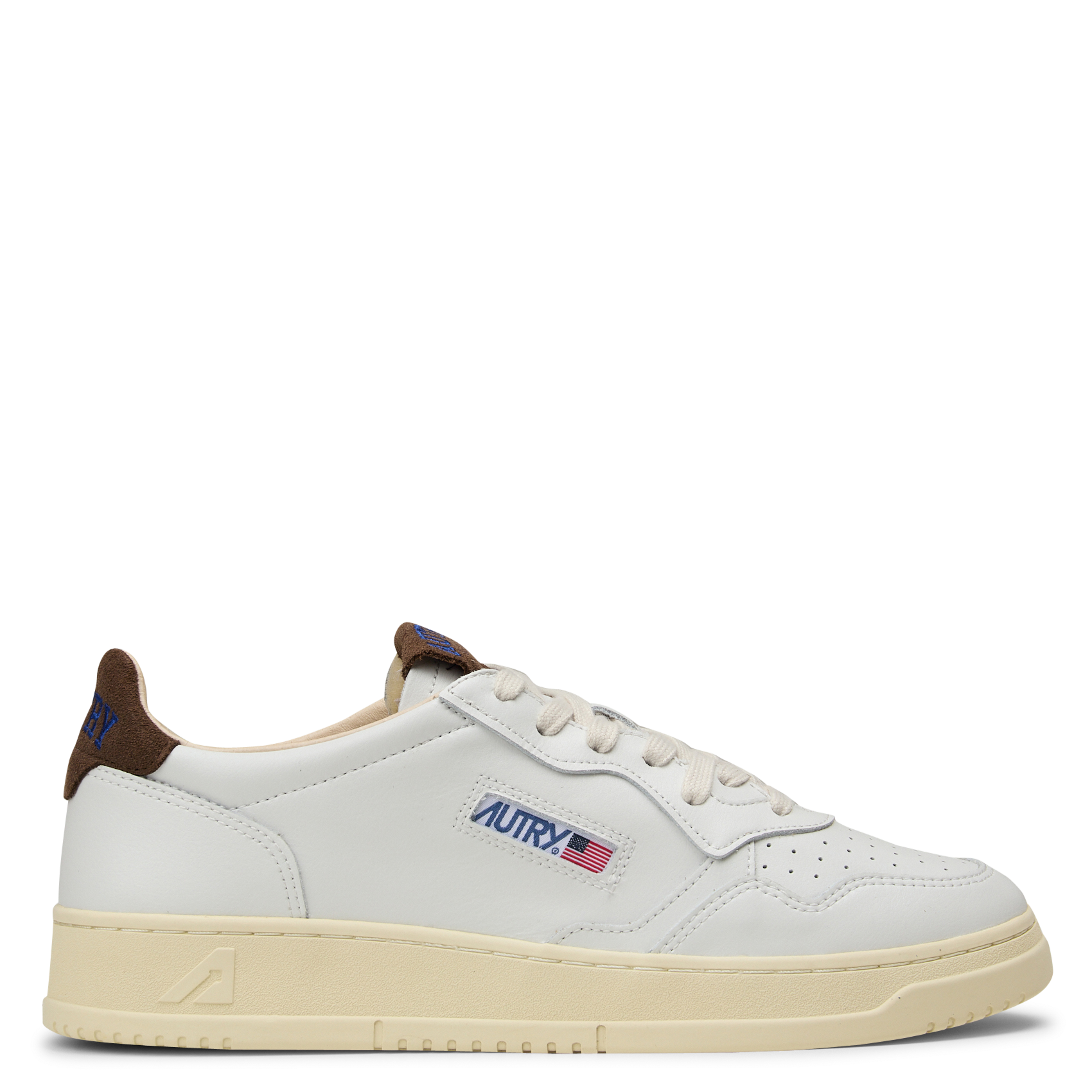 Niedrige Sneaker aus Leder-Mix AUTRY Braun