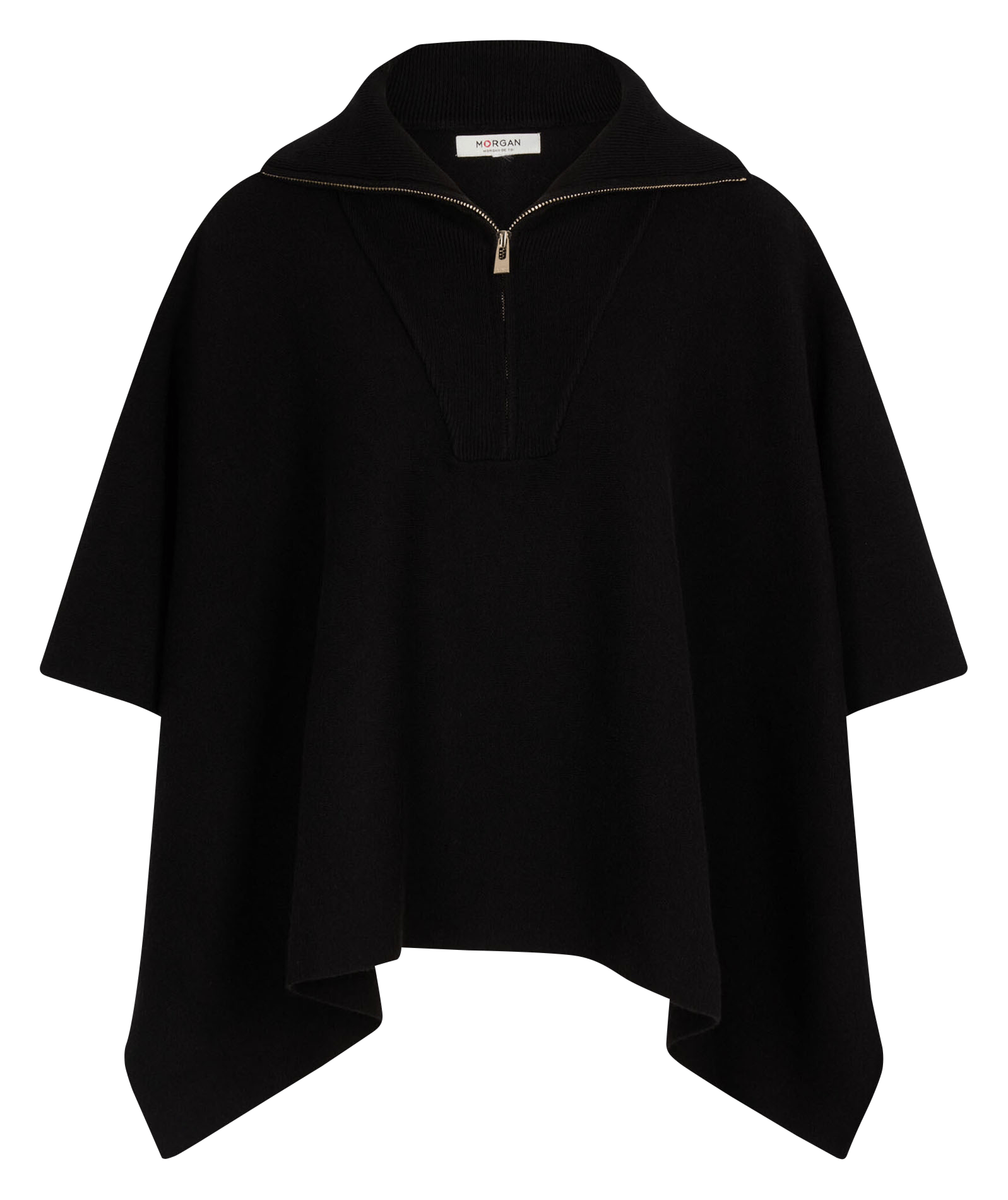 Truck driver collar poncho MORGAN Black