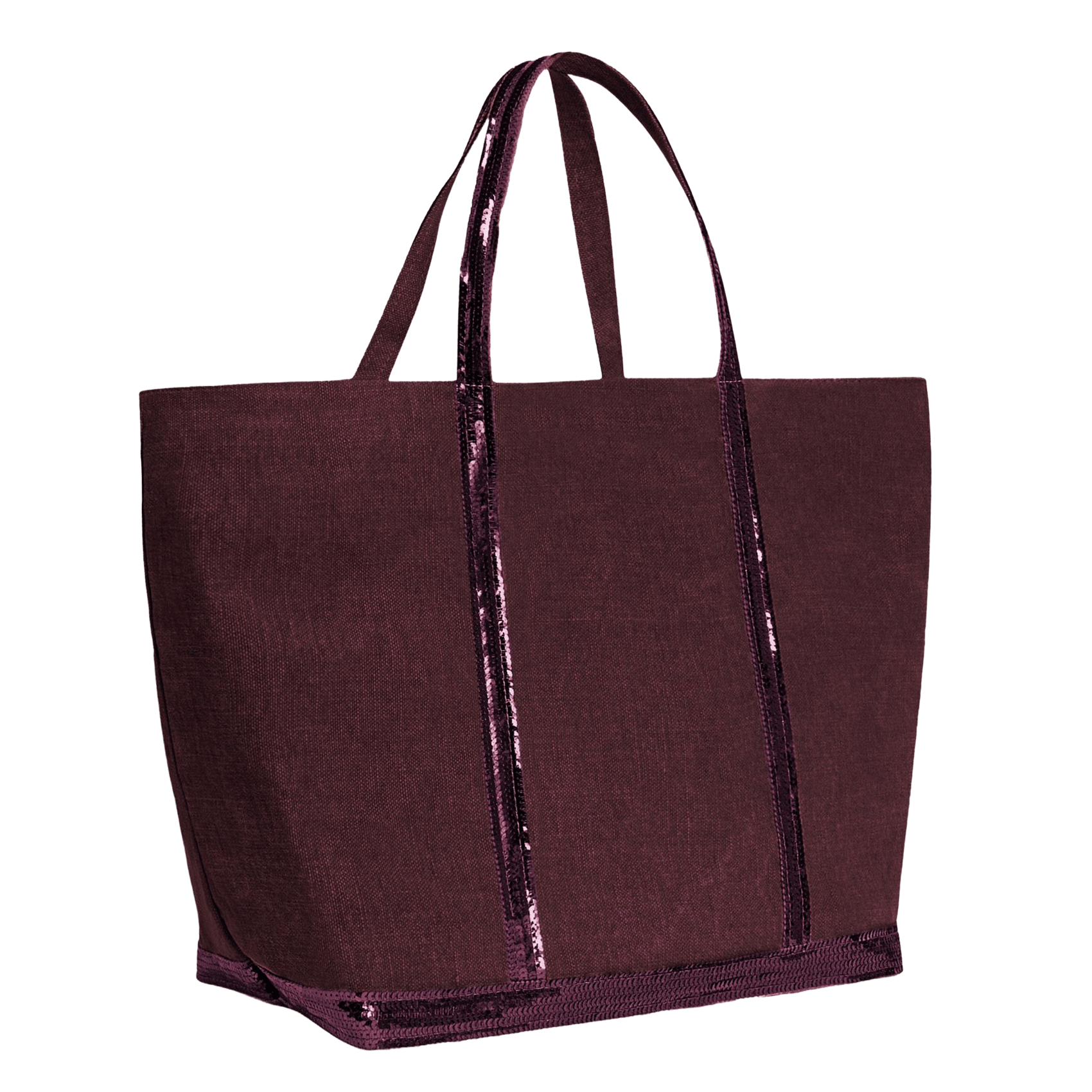 Cabas brodé sequins en lin | Violet VANESSA BRUNO Femme