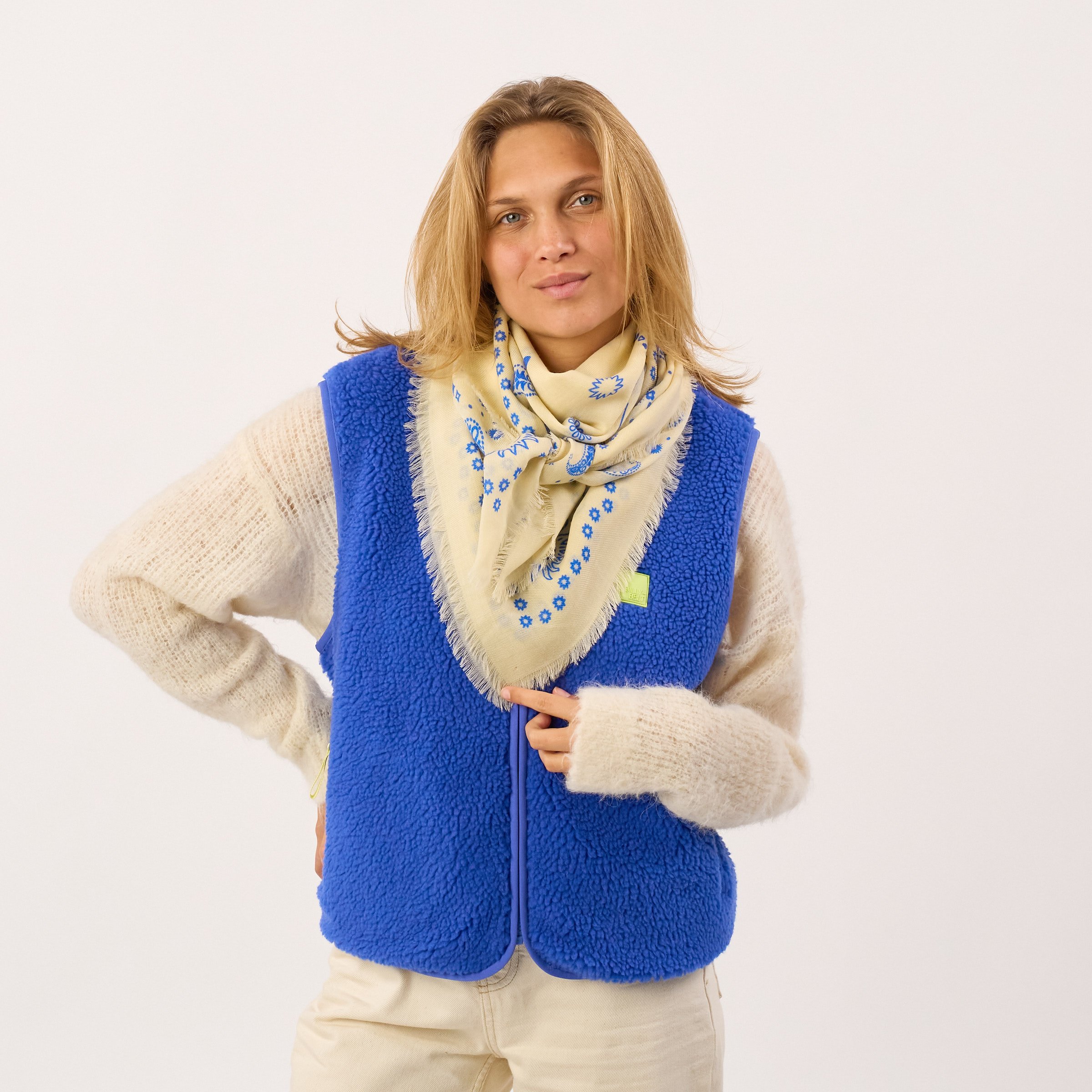 Wool scarf | Beige BILLYBELT Women