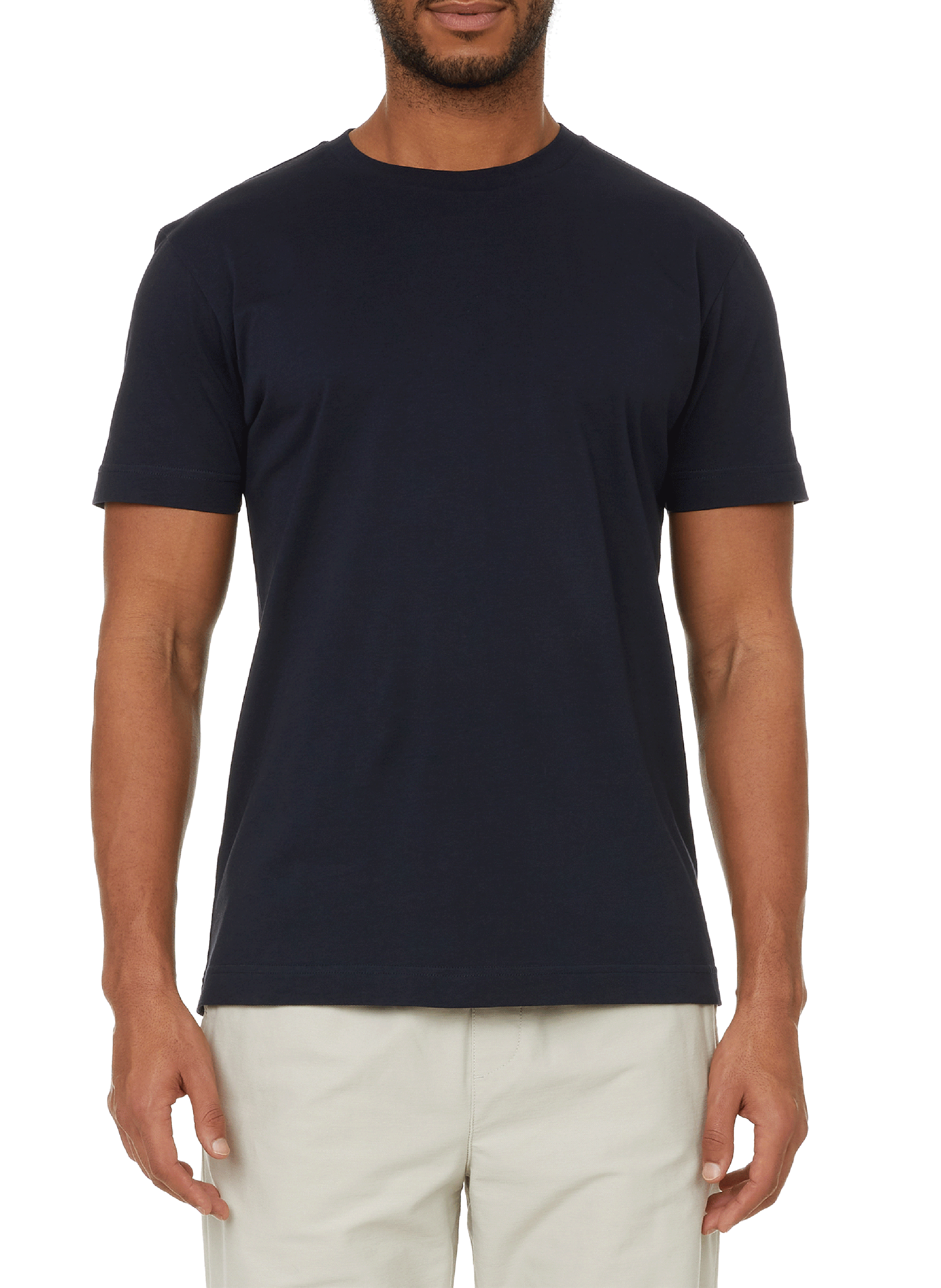 Round neck t-shirt in organic cotton jeff-o. AU PRINTEMPS PARIS Blue