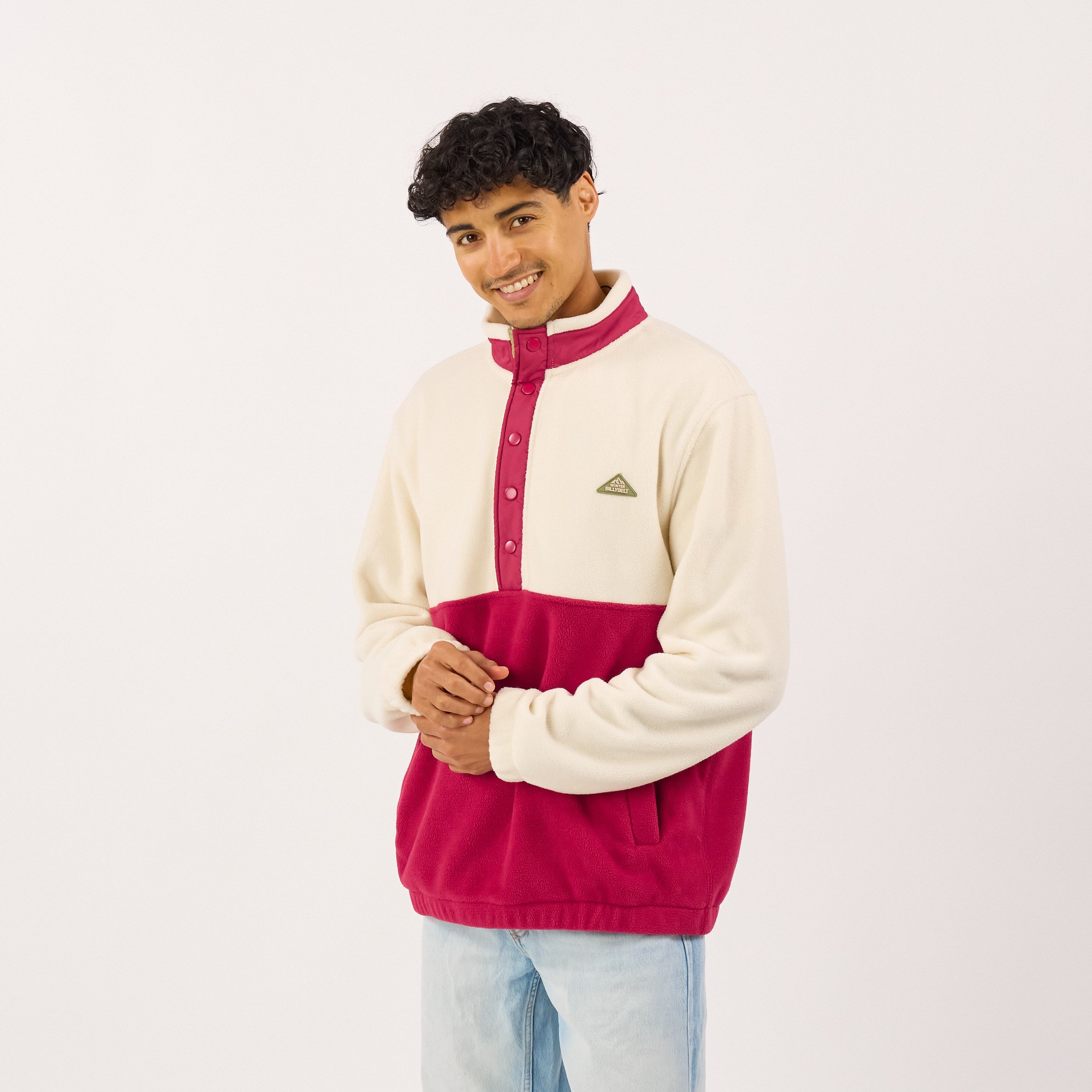 Fleece sweatshirt BILLYBELT White